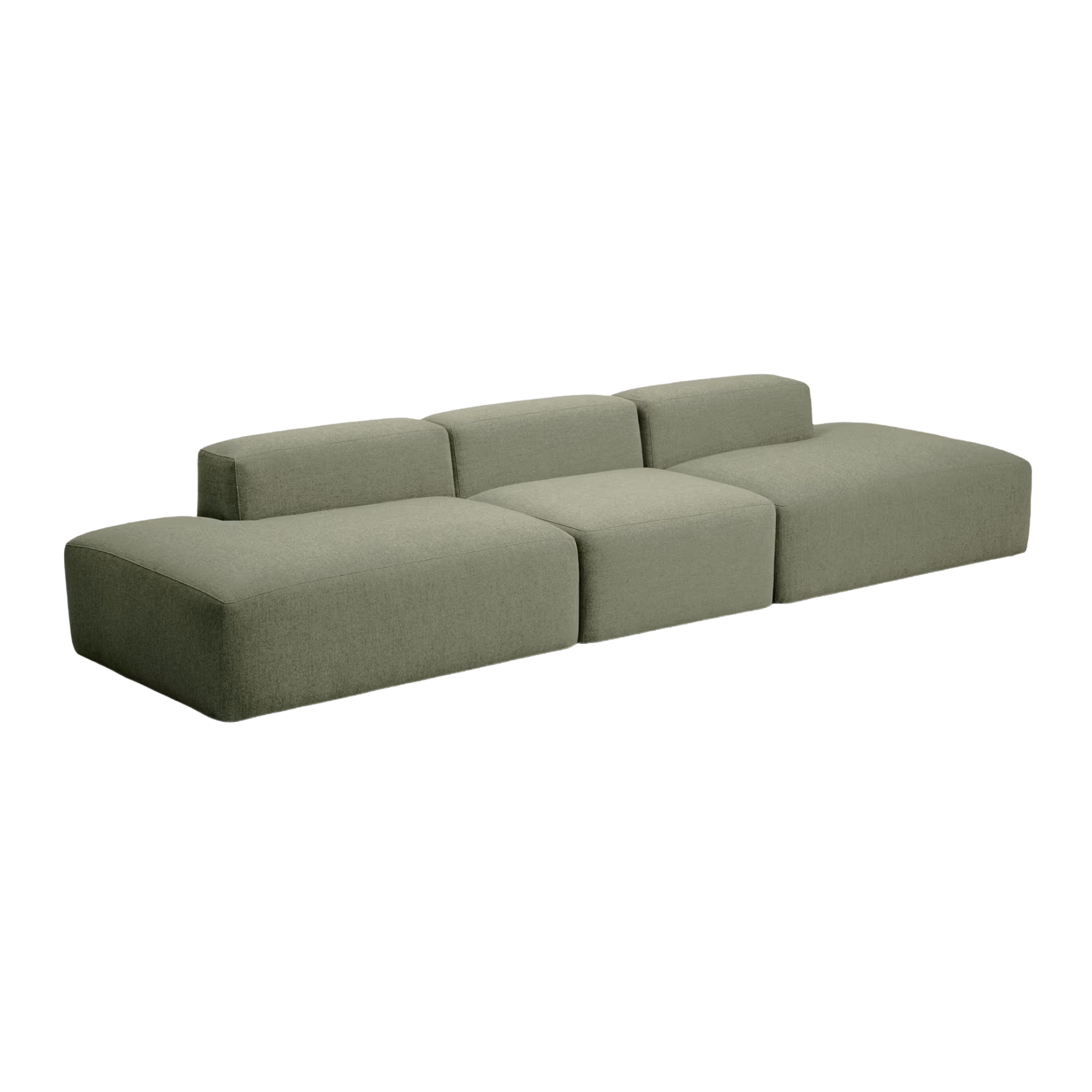 Sofa 4-osobowa BLOK ciemnozielony szenil
