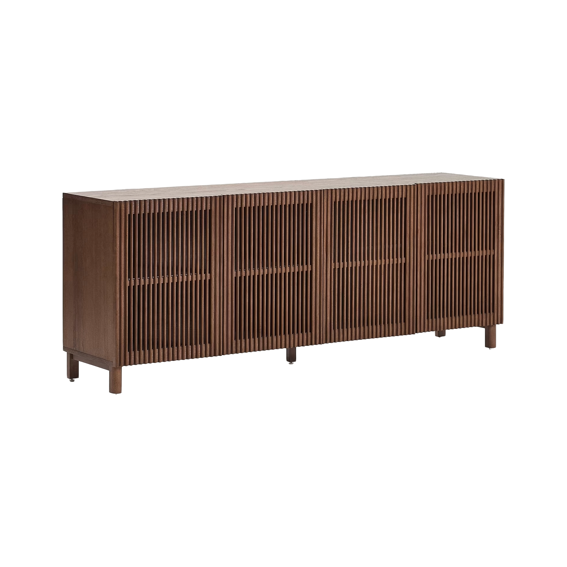 BEYLA Chest of Drawers dark brown ash wood