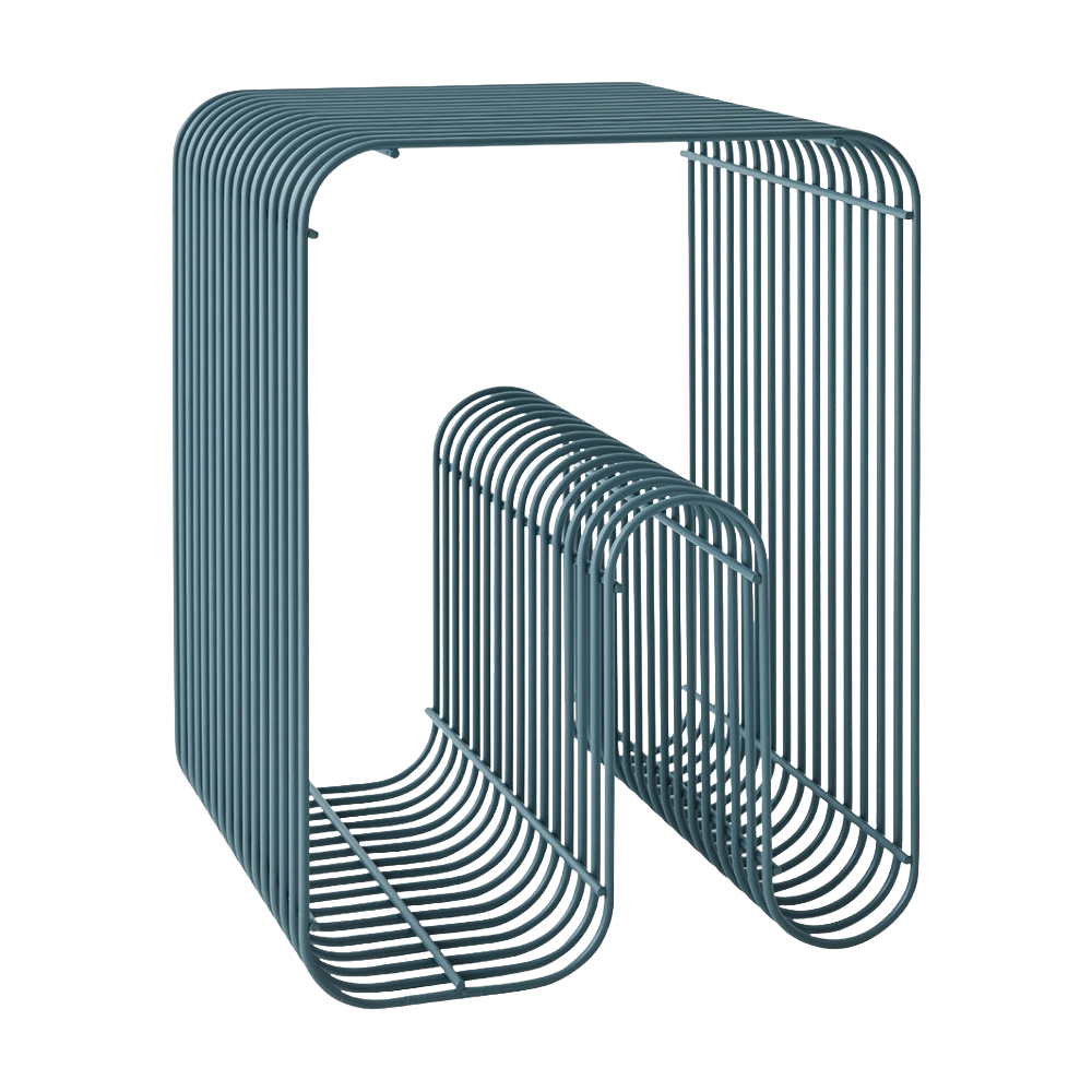 Tisch CURVA blau