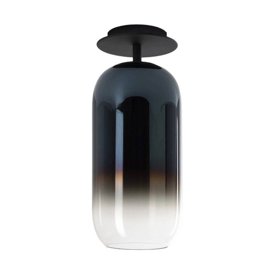 Deckenlampe GOPLE blau mit schwarzem Finish