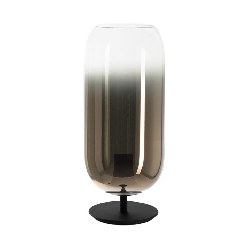 GOPLE table lamp brown with black base