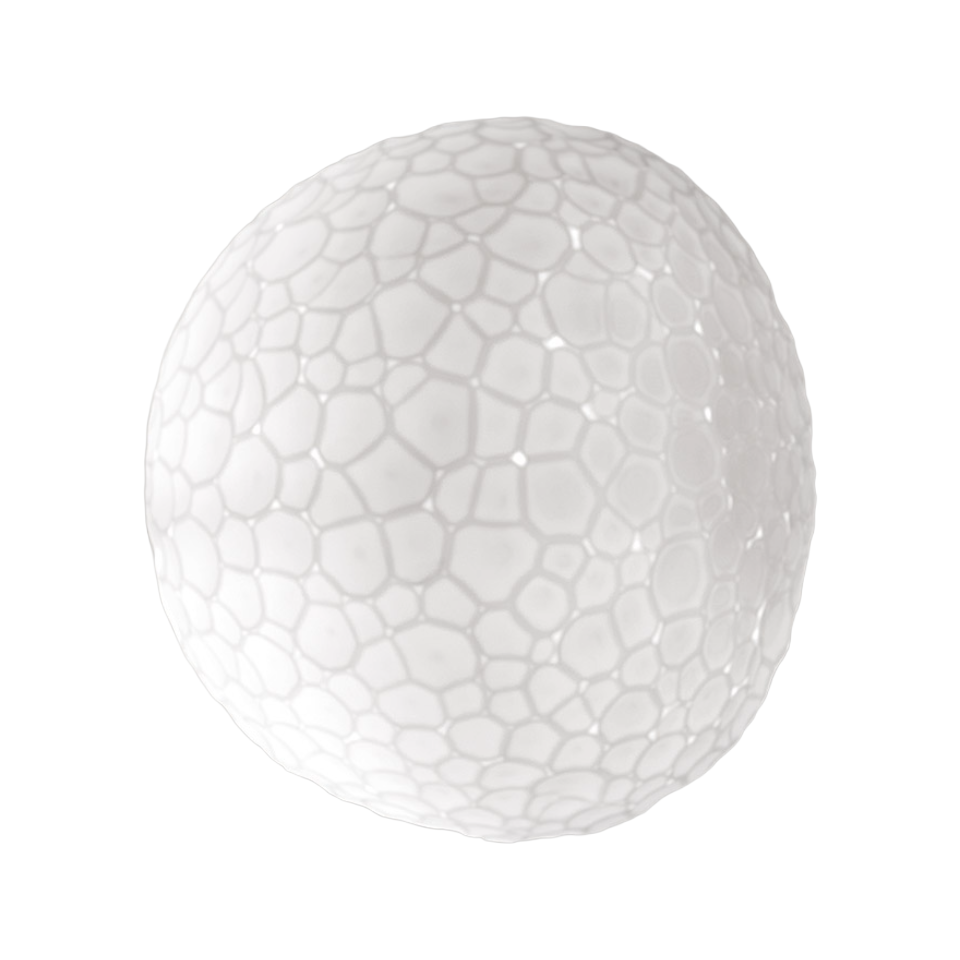Meteorite Wall Lamp White