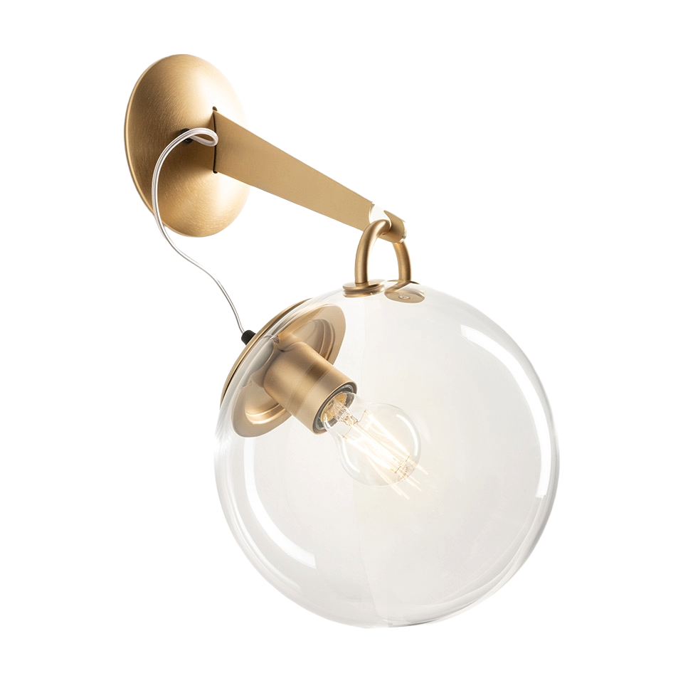 MICONOS Wall Lamp in Satin Brass
