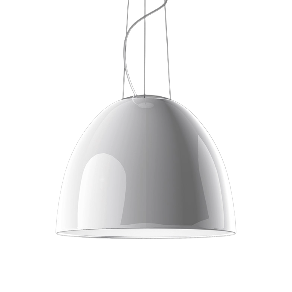 NUR GLOSS white pendant lamp
