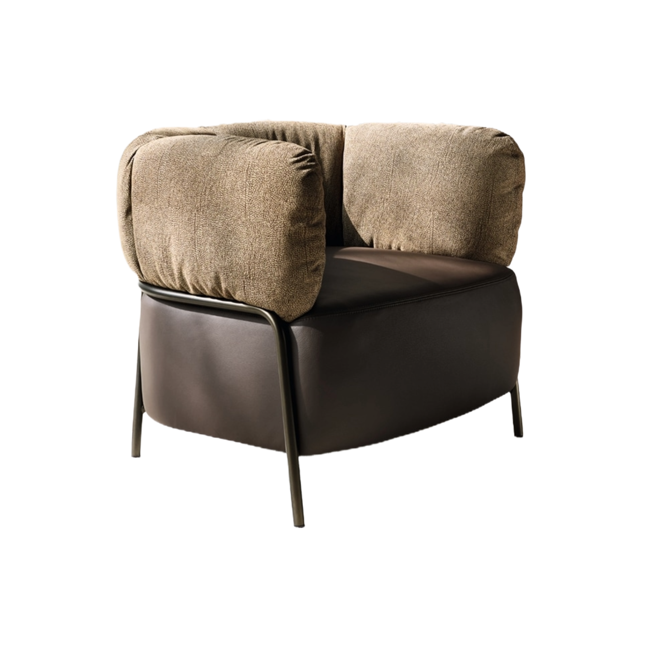 Sessel QUADROTTA braune Basis