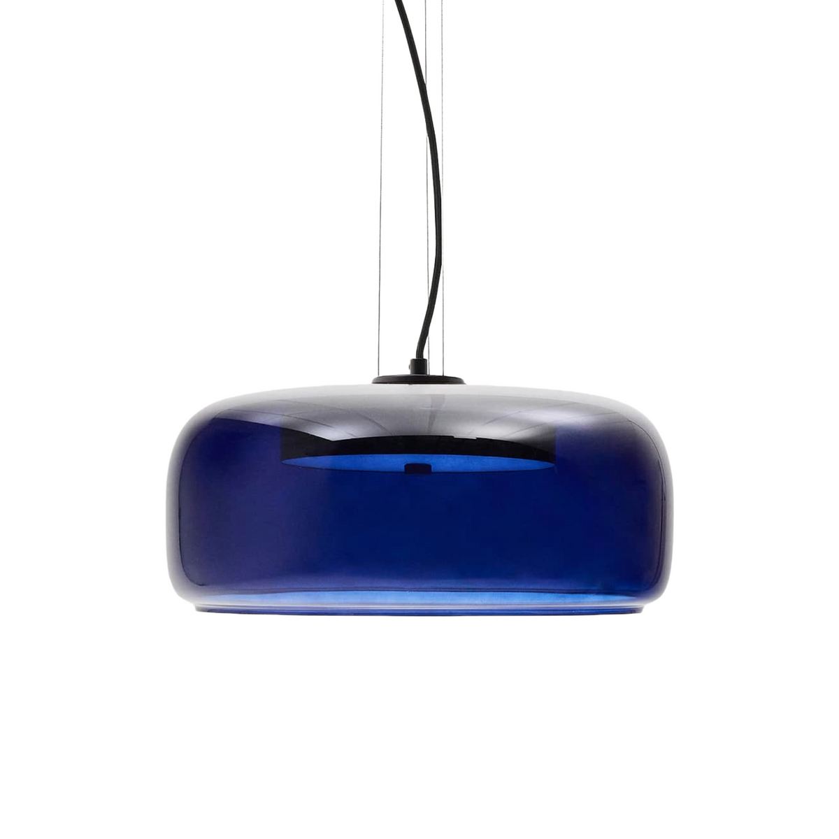 Pendelleuchte REIG blaues Glas