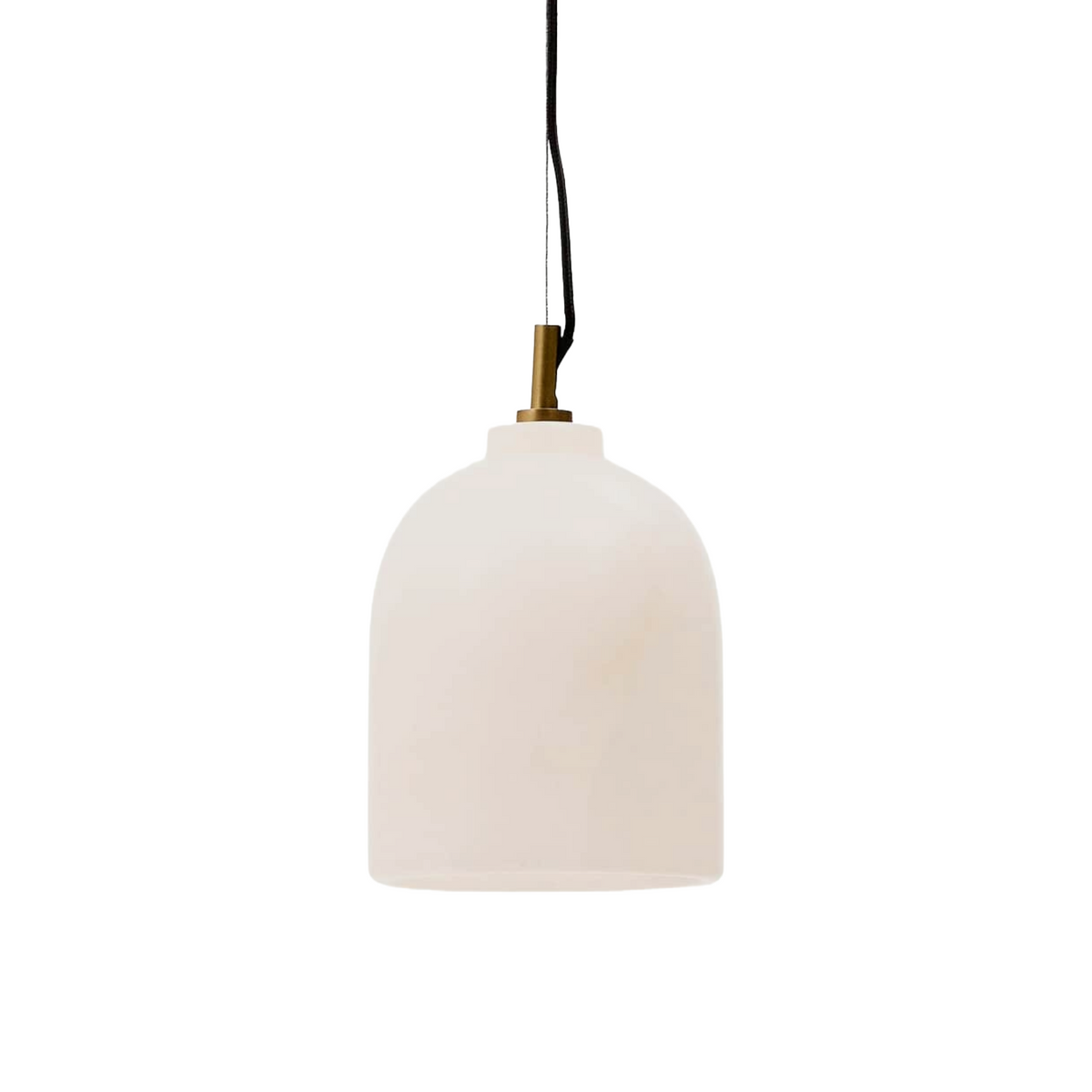 Pendelleuchte SHENLI Alabaster mit messingfarbener Oberfläche