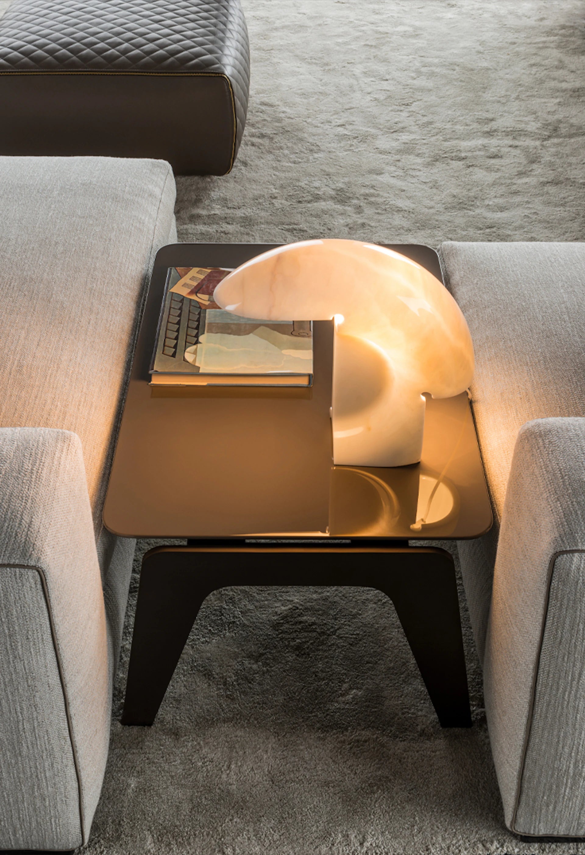 Tischlampe BIAGIO weißer Marmor