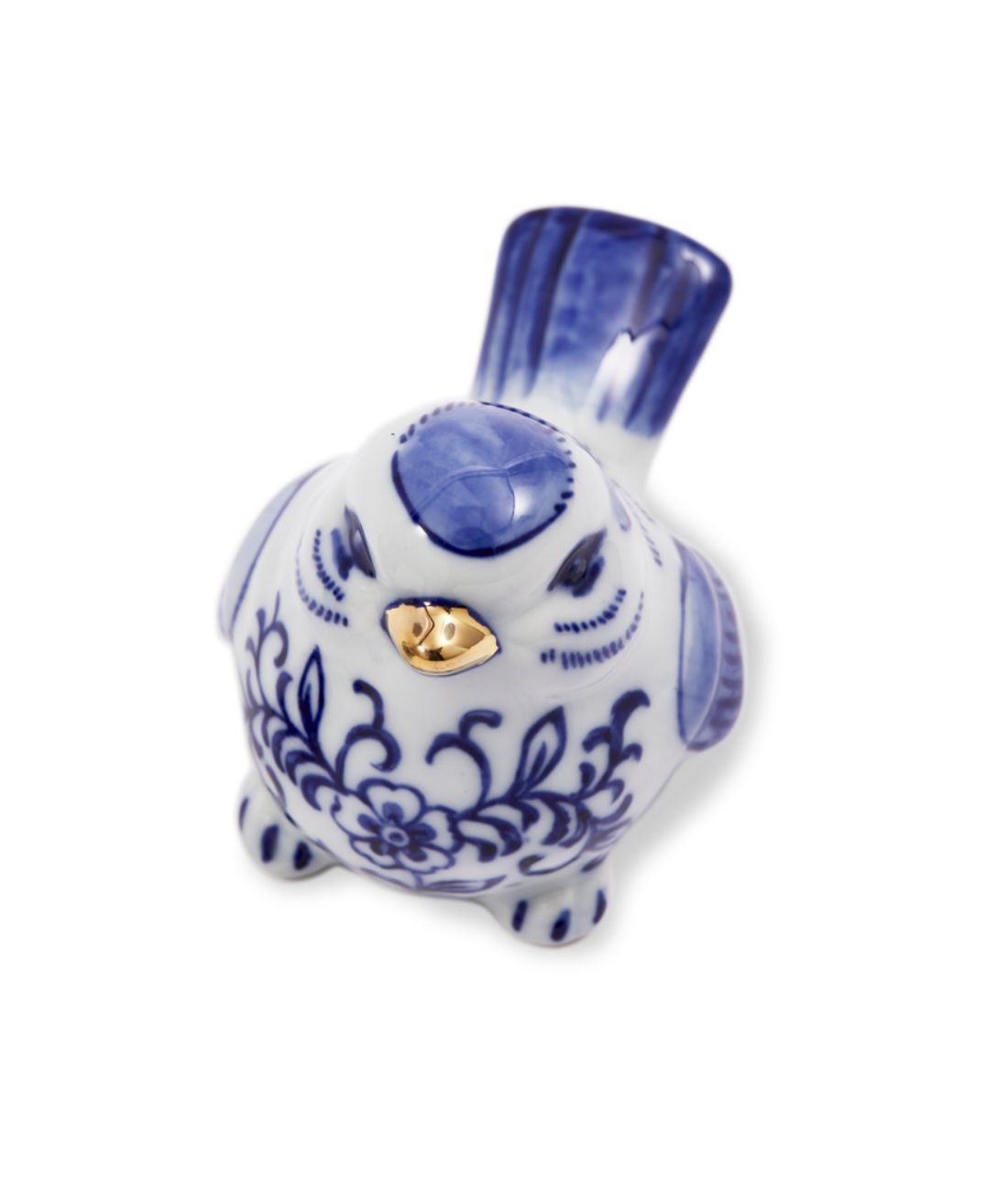 BLUE BIRD FAMILY figurine set porcelain