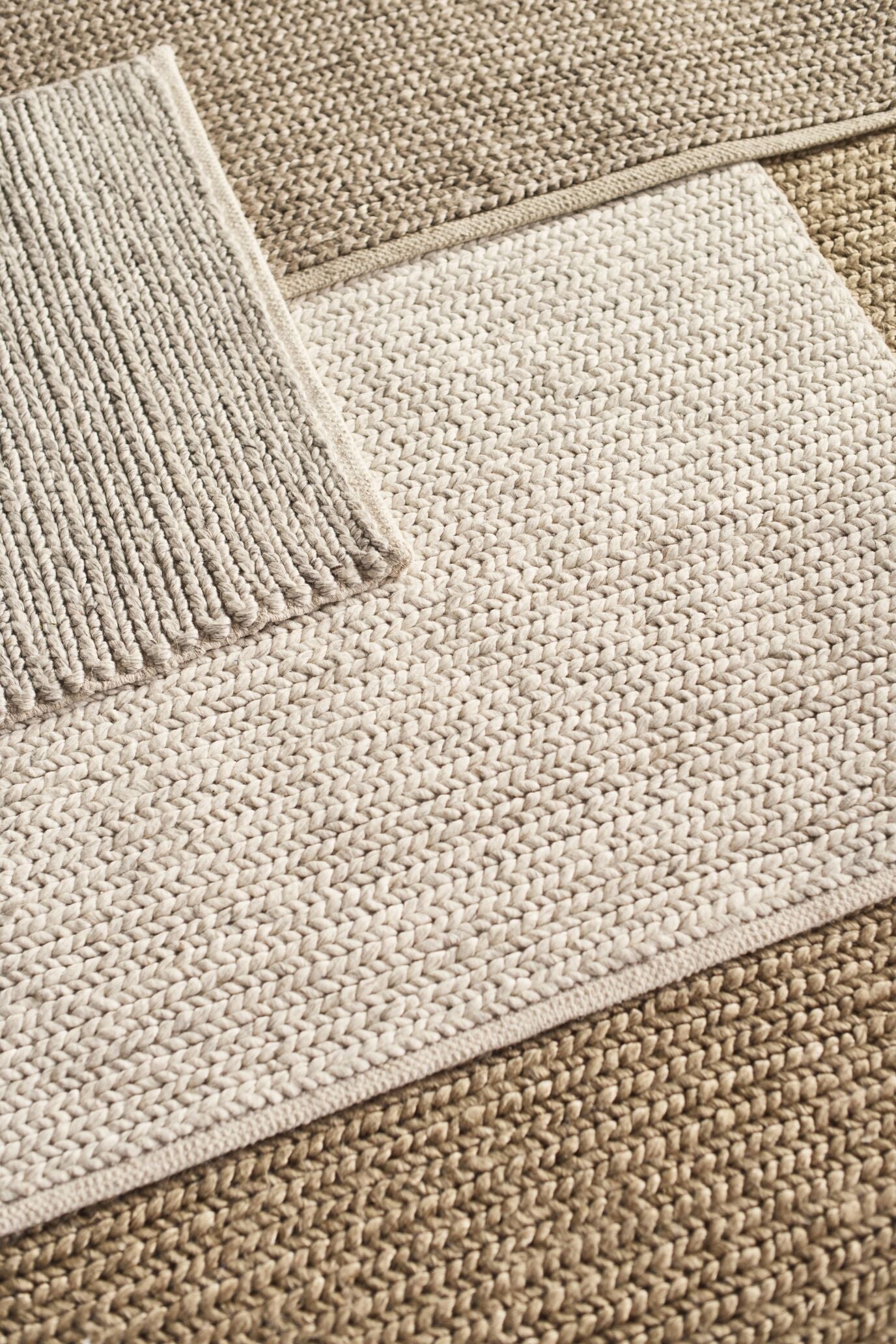 Gray braid rug