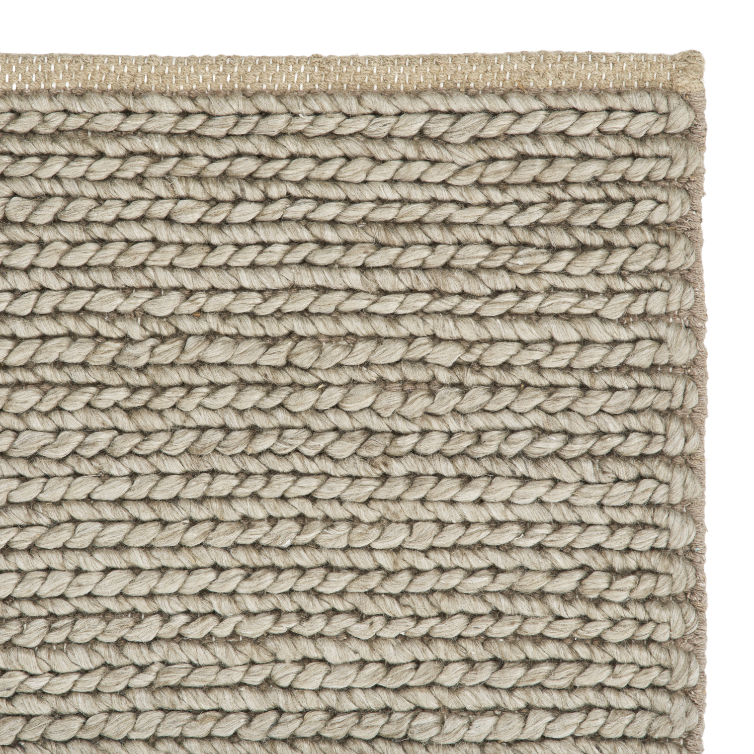 Gray braid rug