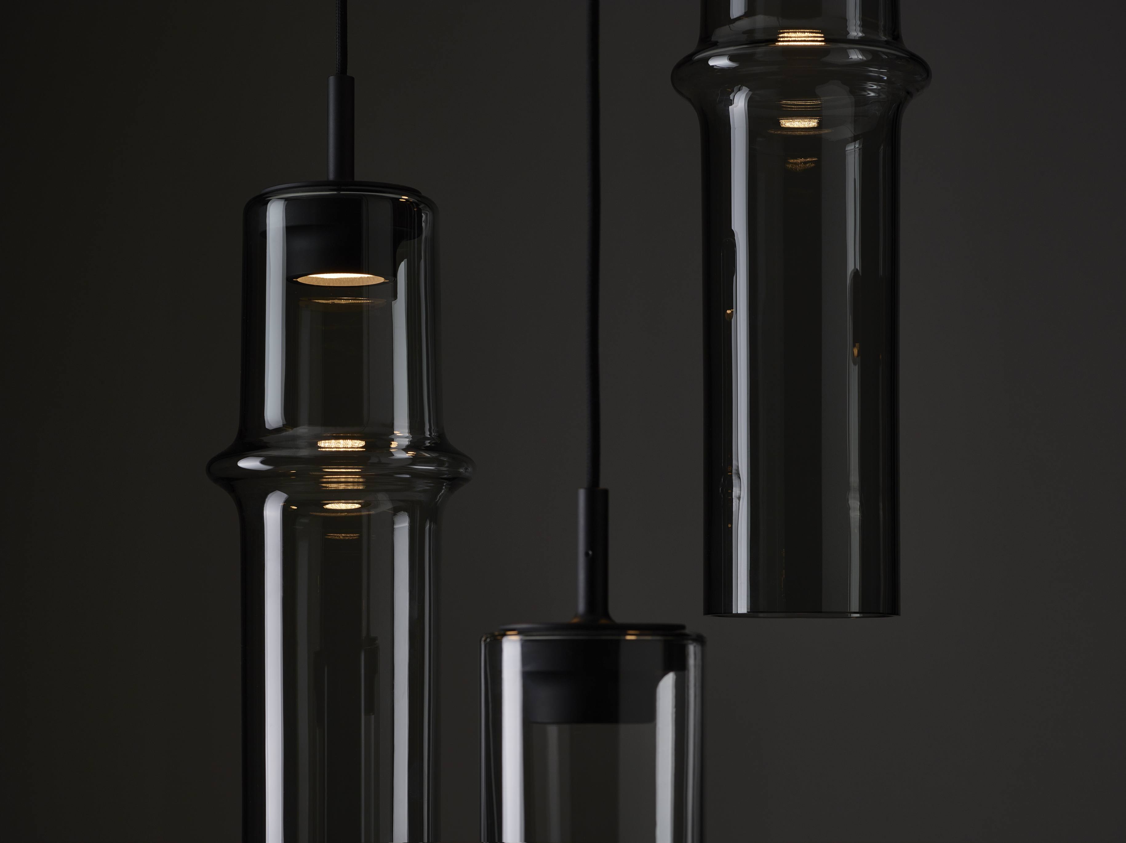 Lampe Bambuswaldglas hängende Lampe