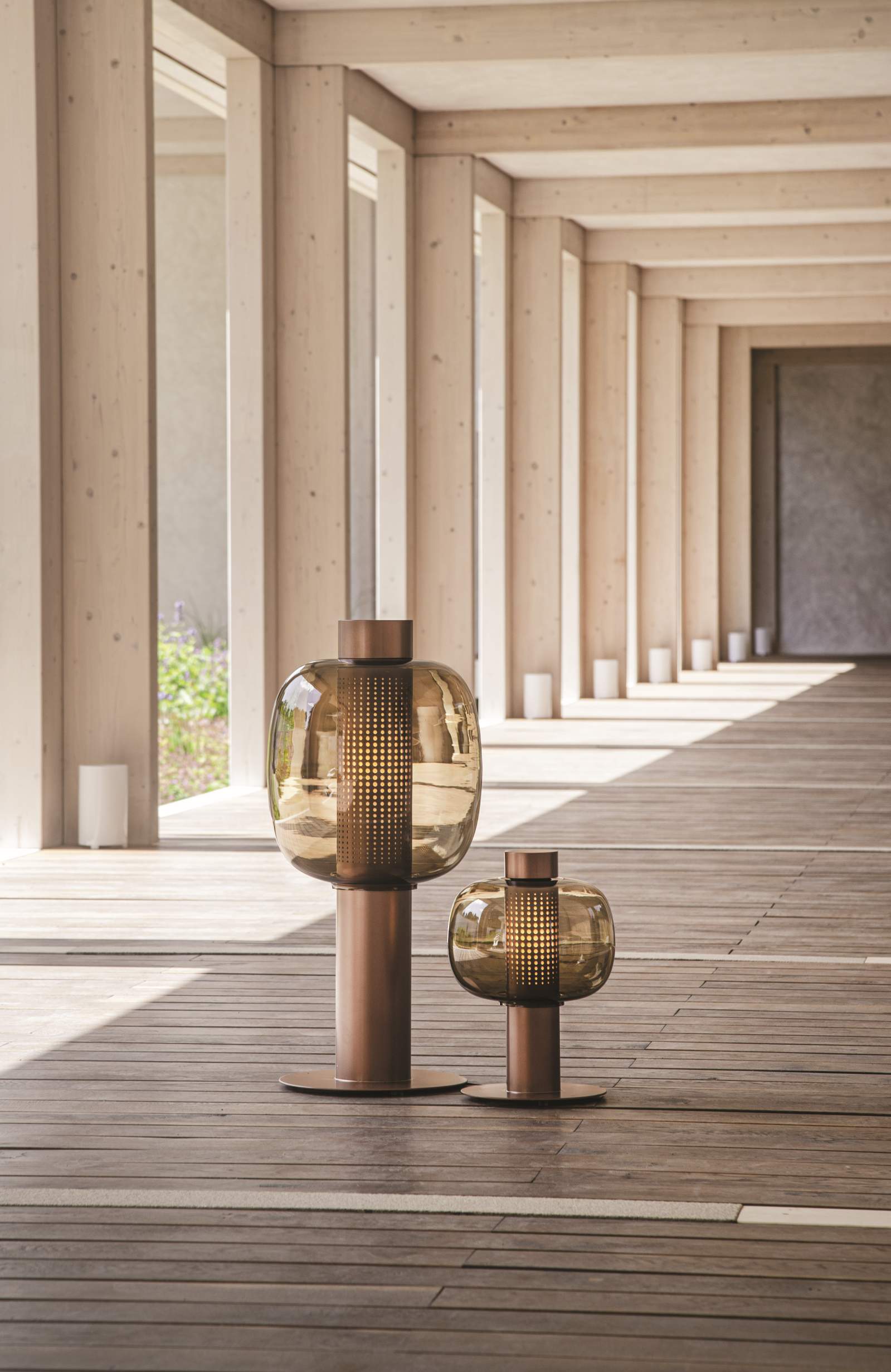 Außenlampe Bonbori aufblasbares Glas