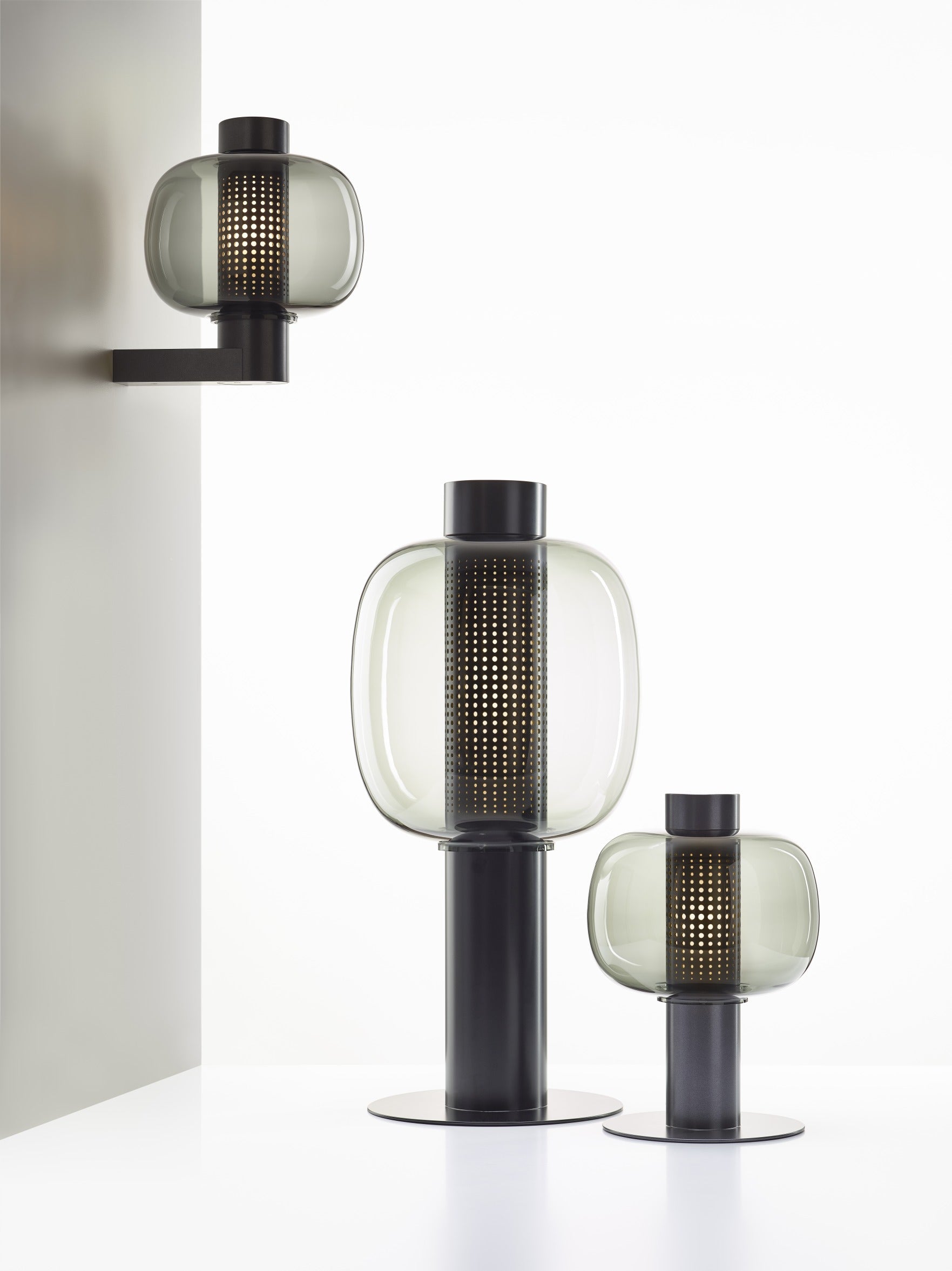 Bonbori wall lamp inflatable glass
