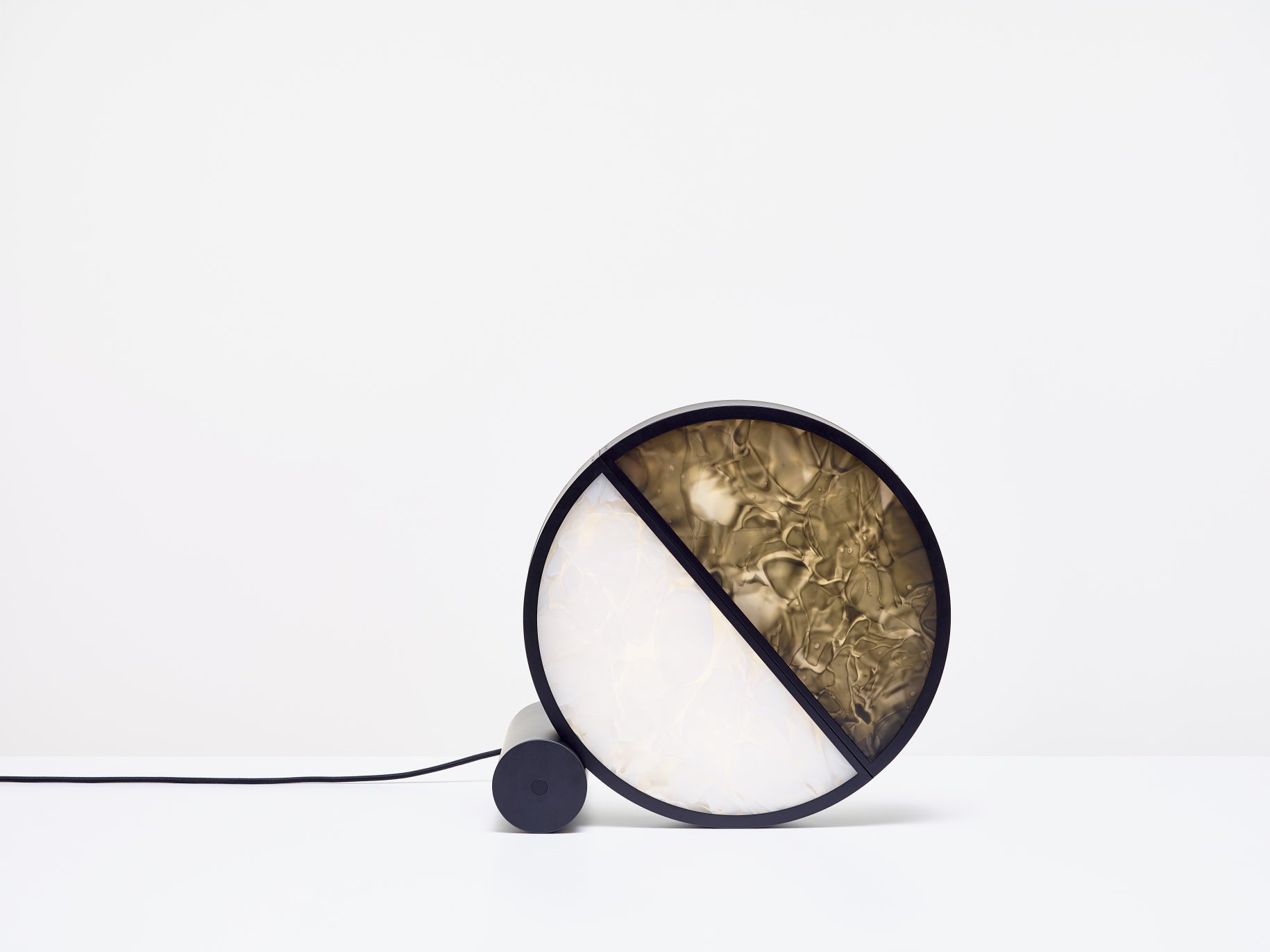 Geometric table lamp BokisGlass shiny glass