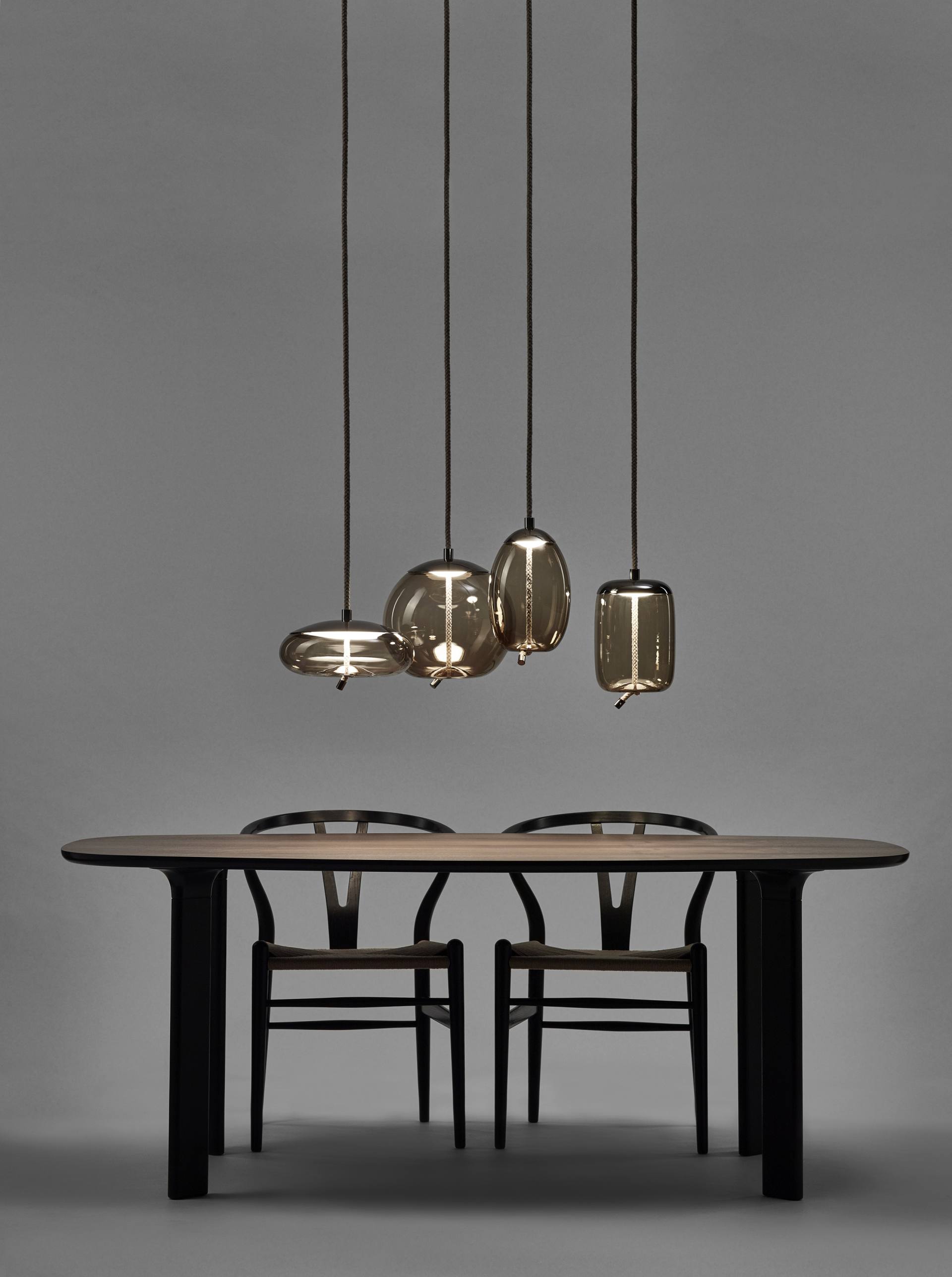Knoten kleine hängende Lampe - Glas Disco
