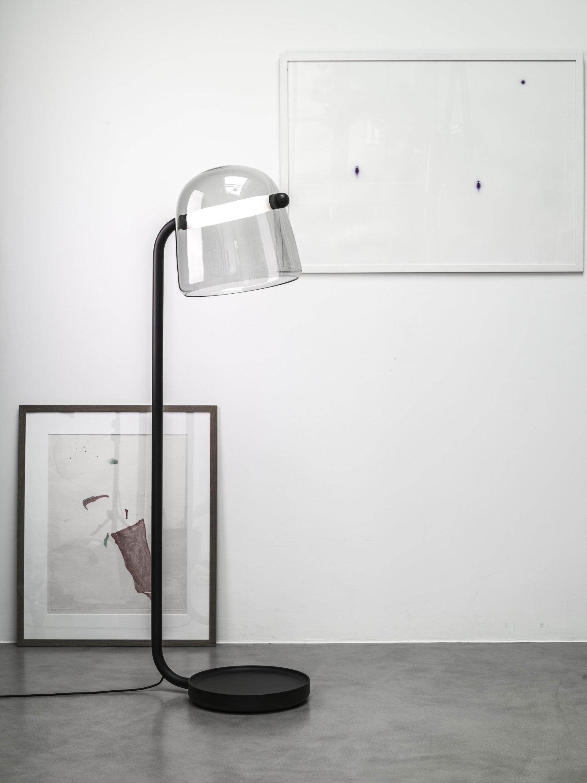 Floor lamp cana black base