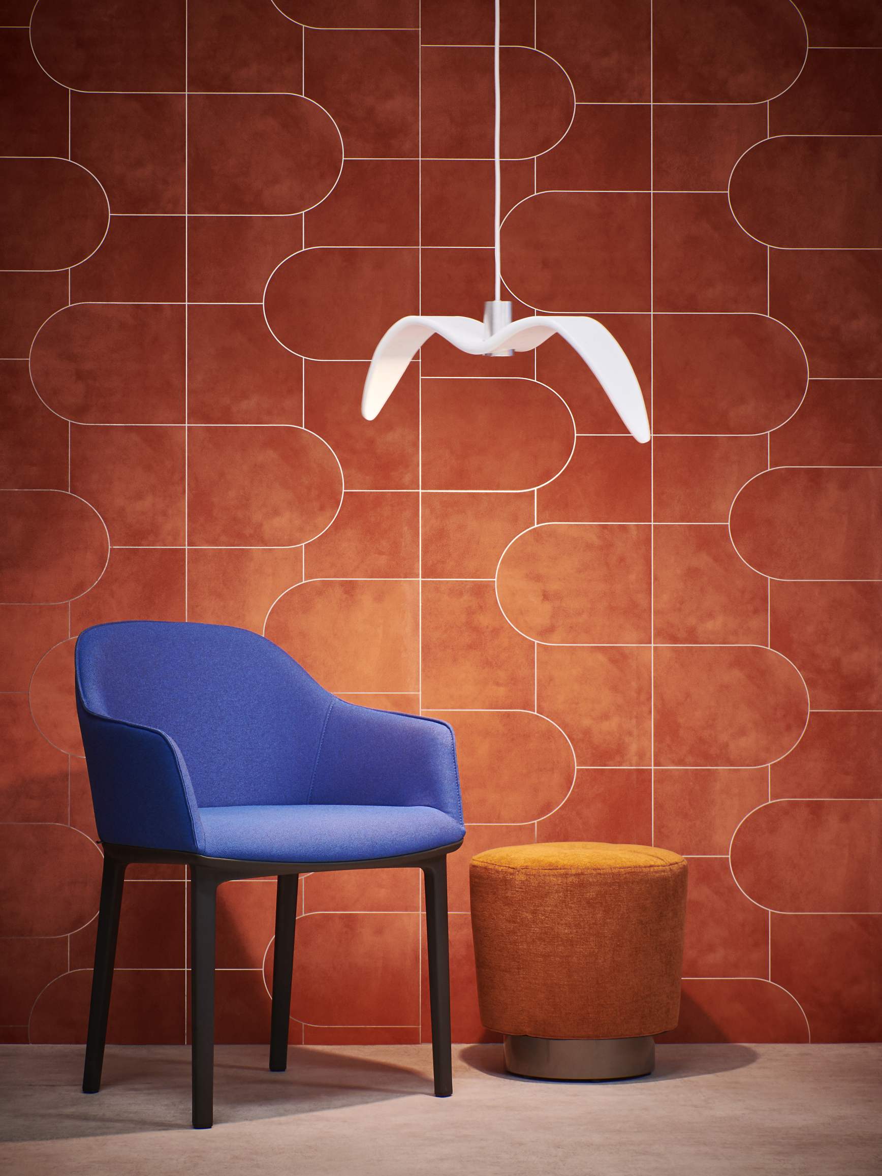 Hanging Lamp Night Birds Glas