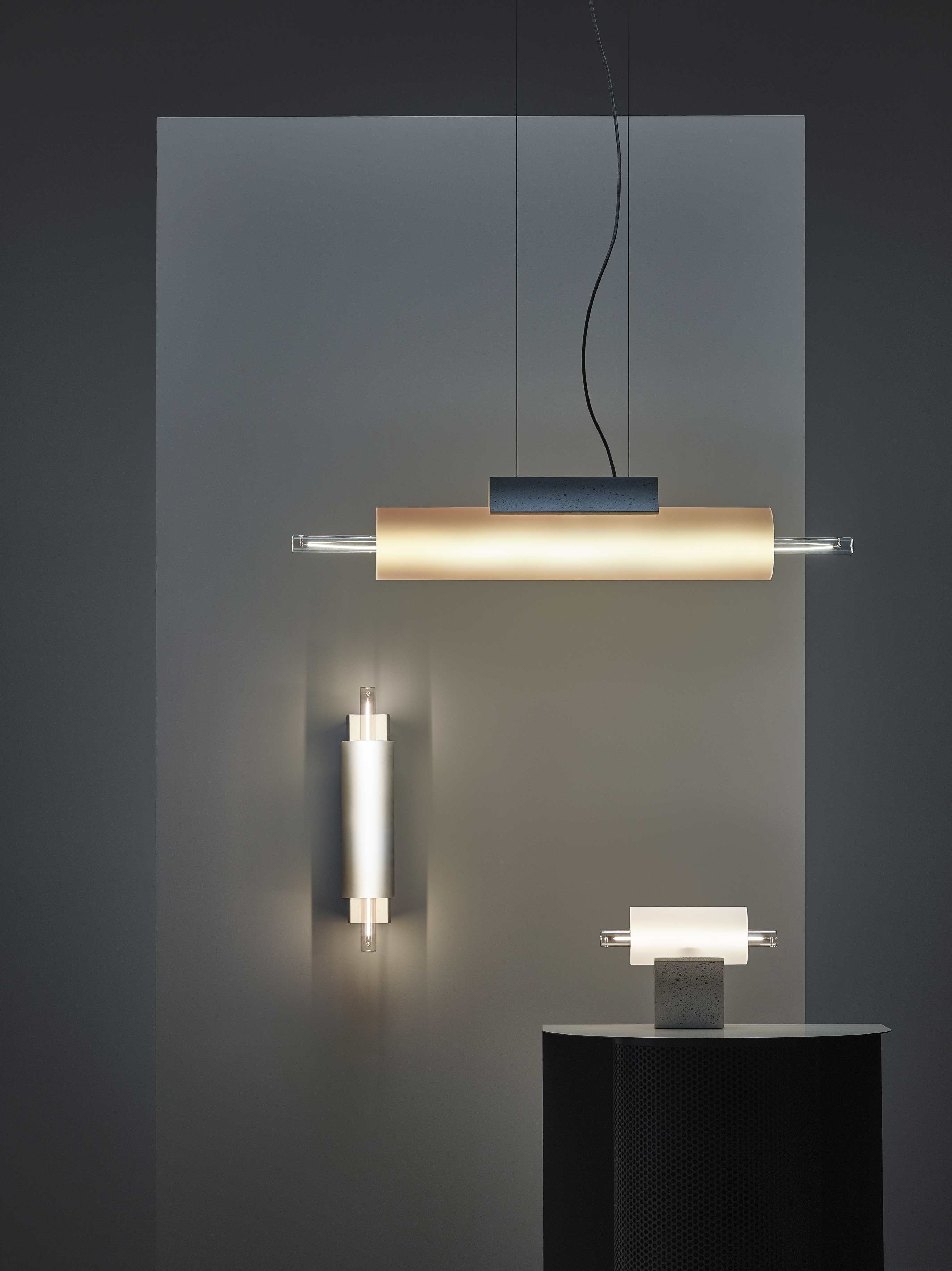 Overlay -Beton -Hang -Lampe