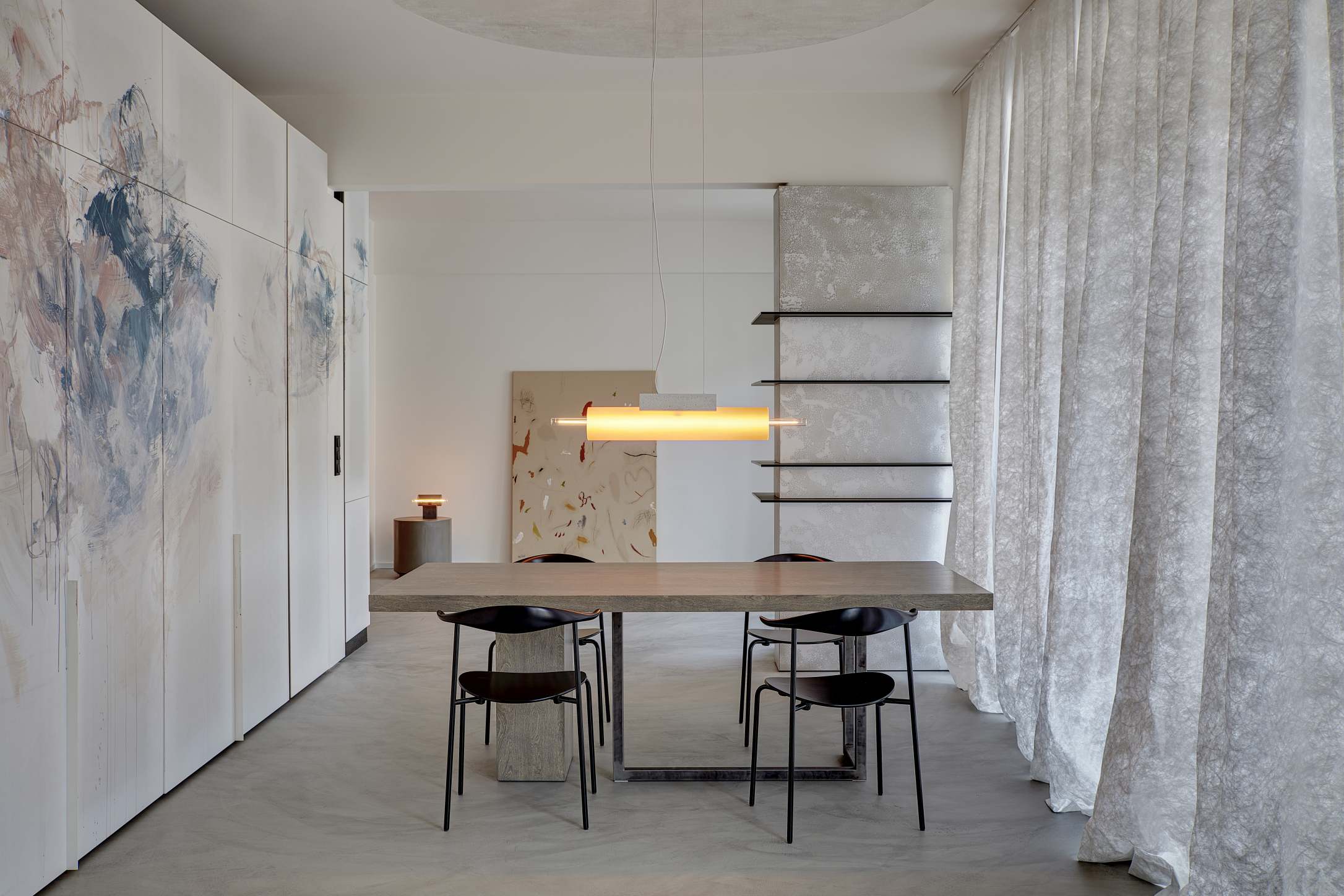 Overlay -Beton -Hang -Lampe