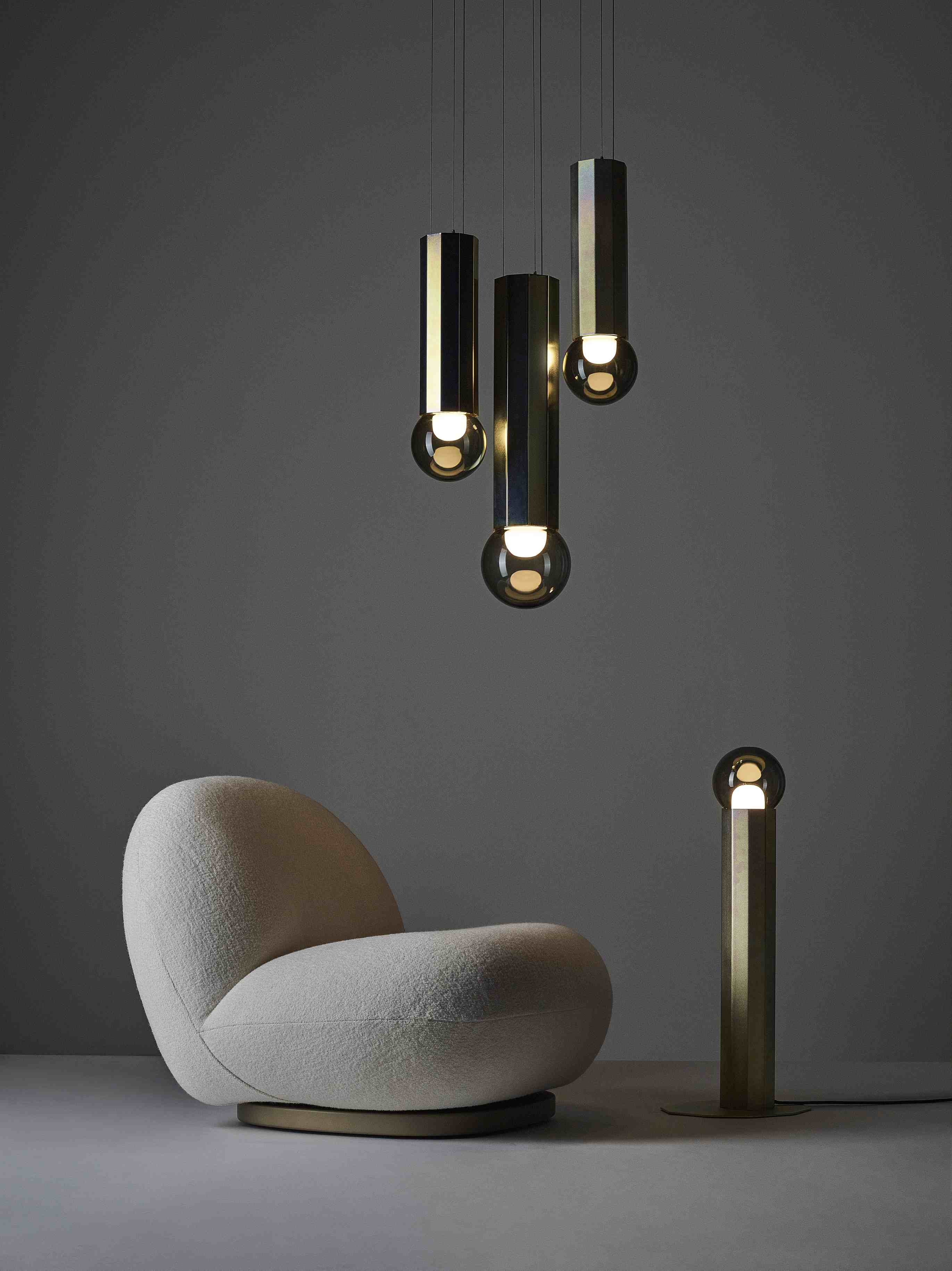 Prisma -Metall -Leuchte -Leuchten -Lampe