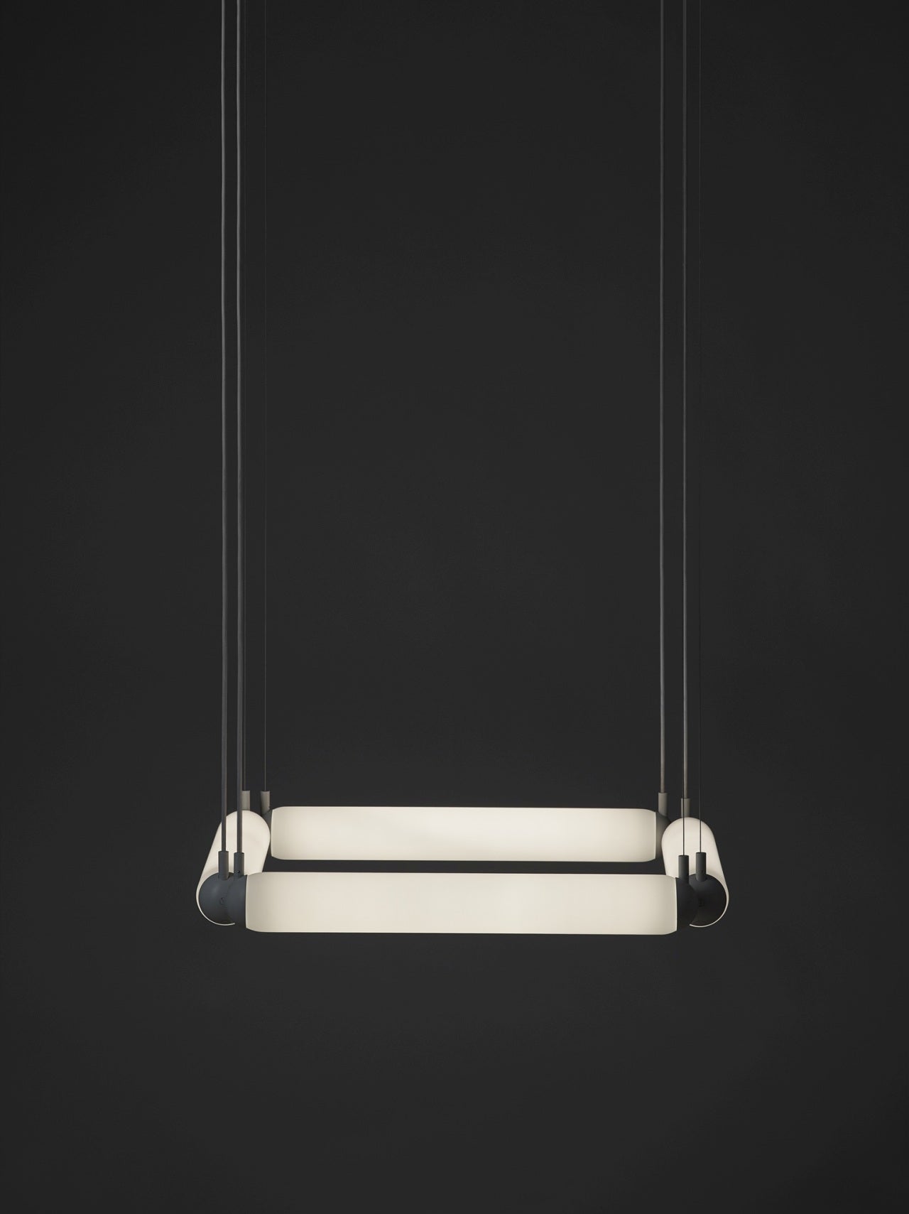 Puro Contour Hanging Lamp - quadratisches Mattglas