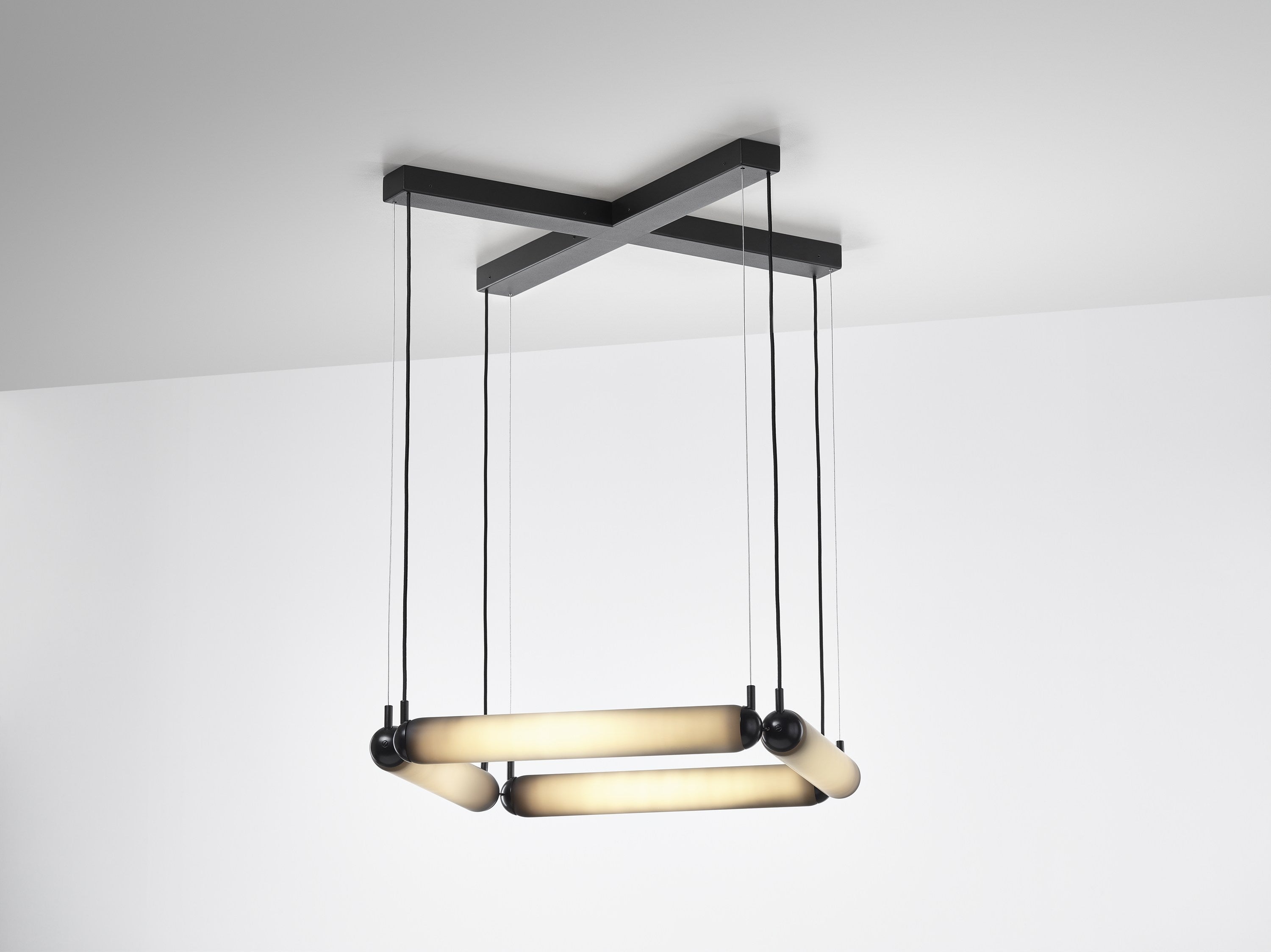 Puro Contour Hanging Lamp - quadratisches Mattglas