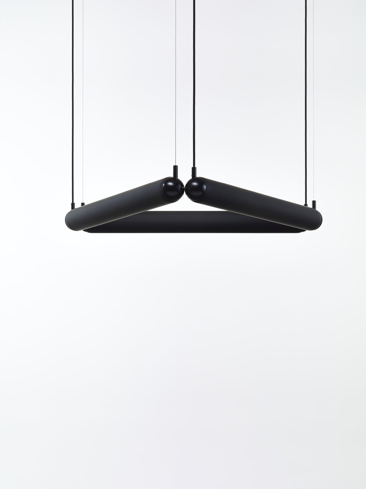 Puro Contour hanging lamp - Triangle Matte glass