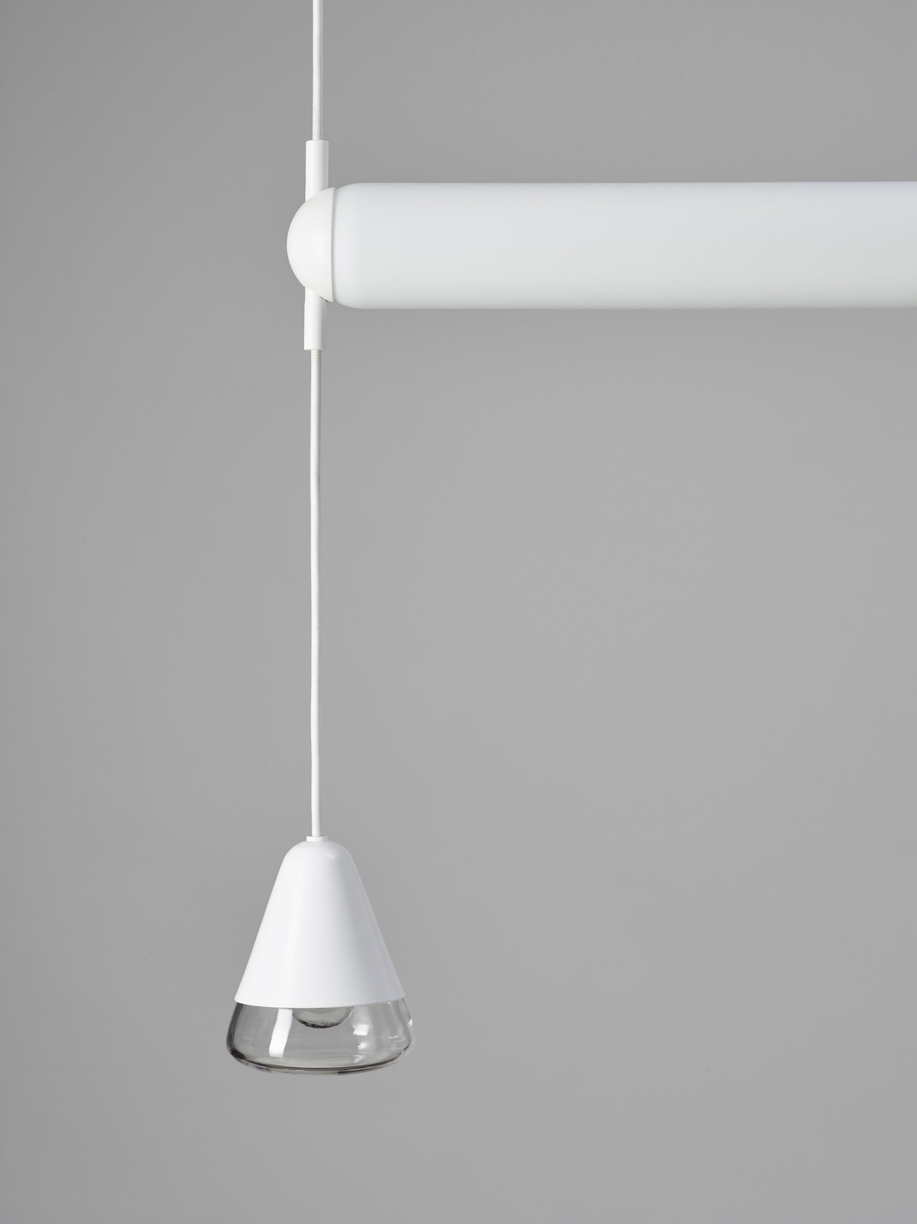 Puro Single hanging lamp - Horizontal Matte glass