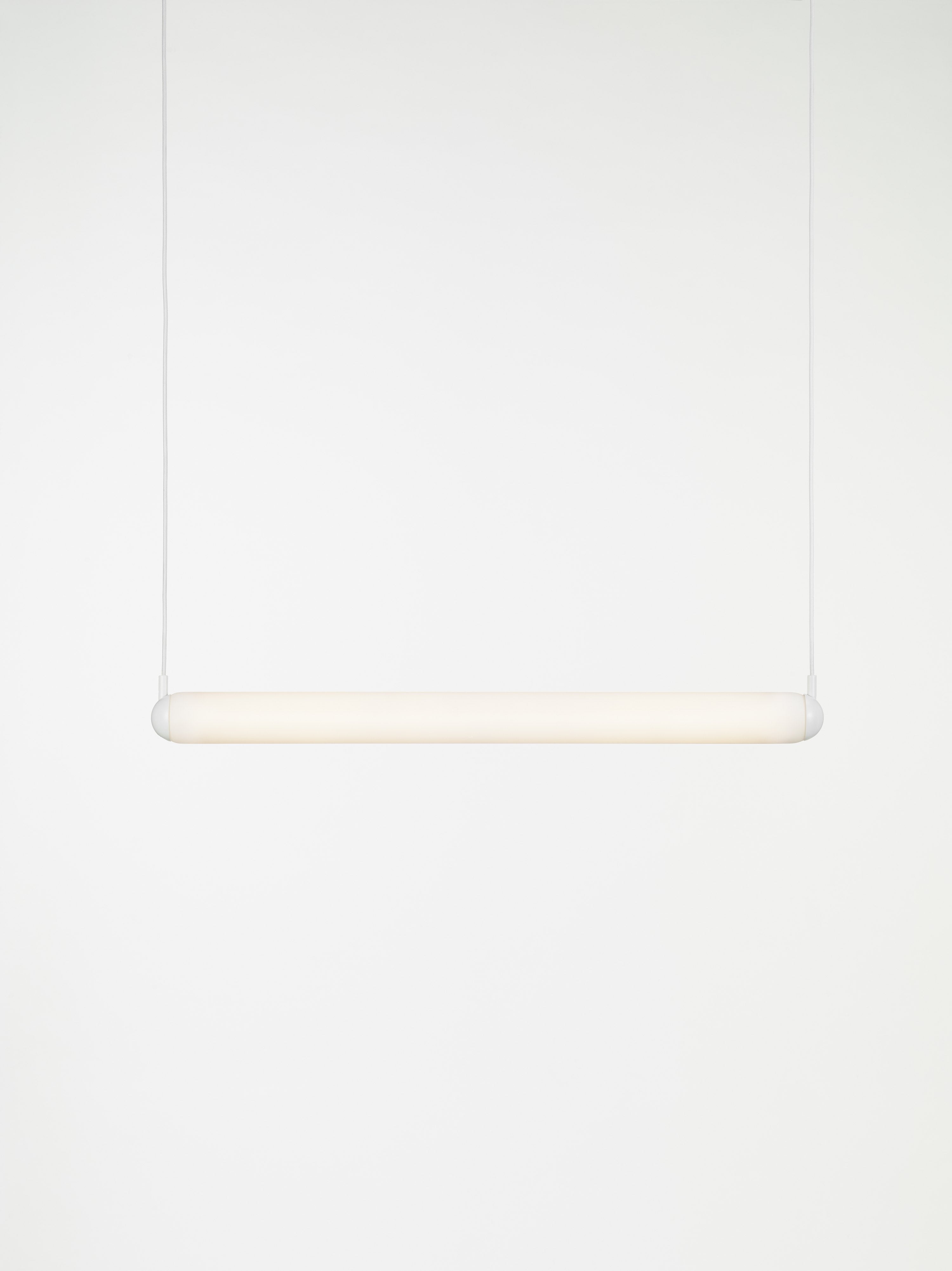 Puro Solo Hanging Lamp - horizontales mattes Glas