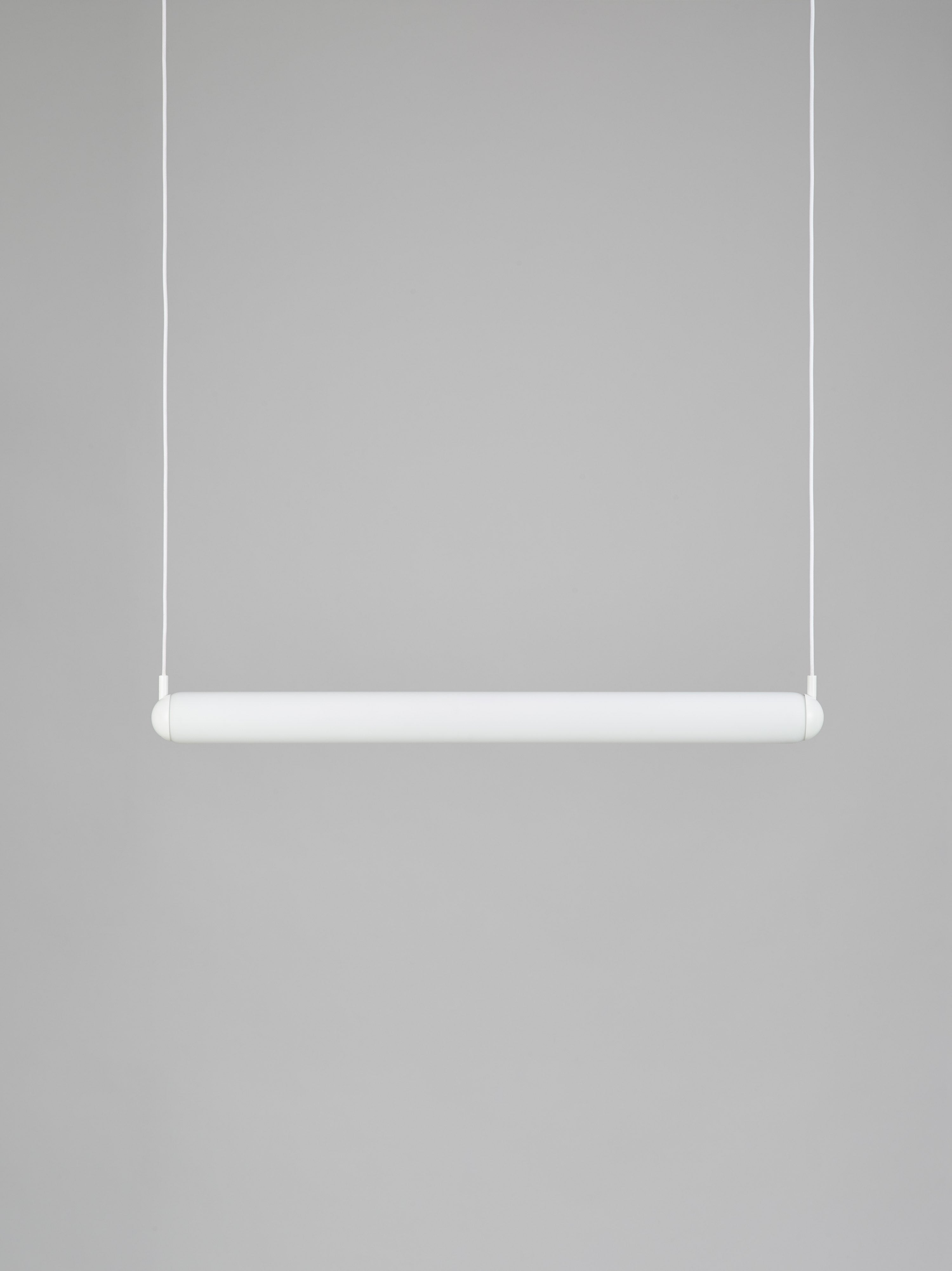 Puro Solo Hanging Lamp - horizontales mattes Glas