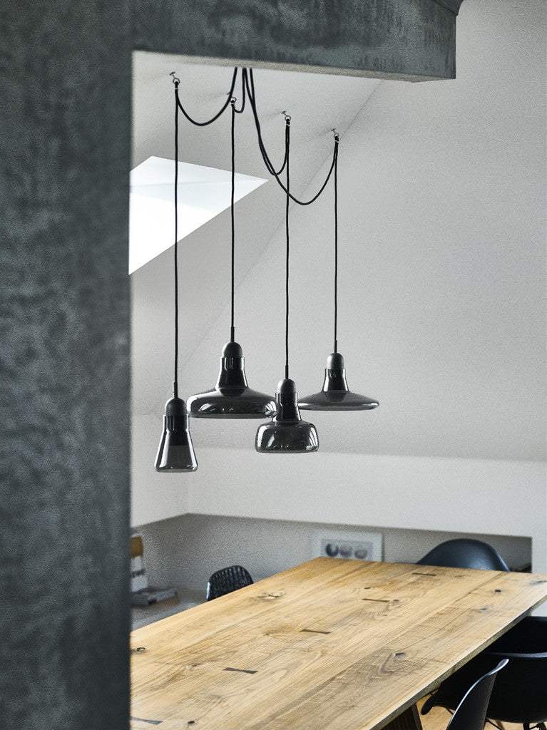 Schattenlampe Hanging Lampe - freies Glas einstellen