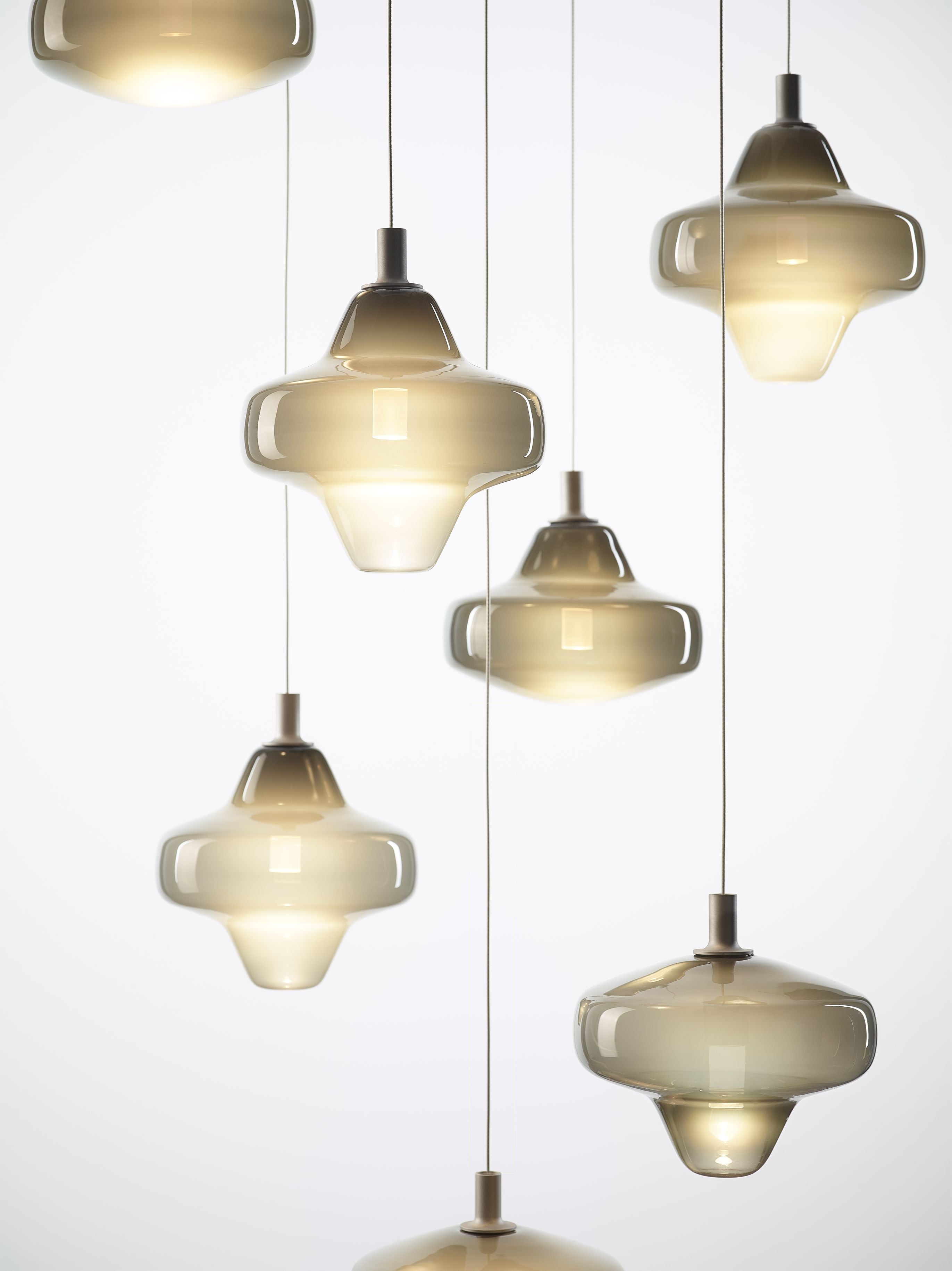 Sternenhängerlampe aufblasbares Glas
