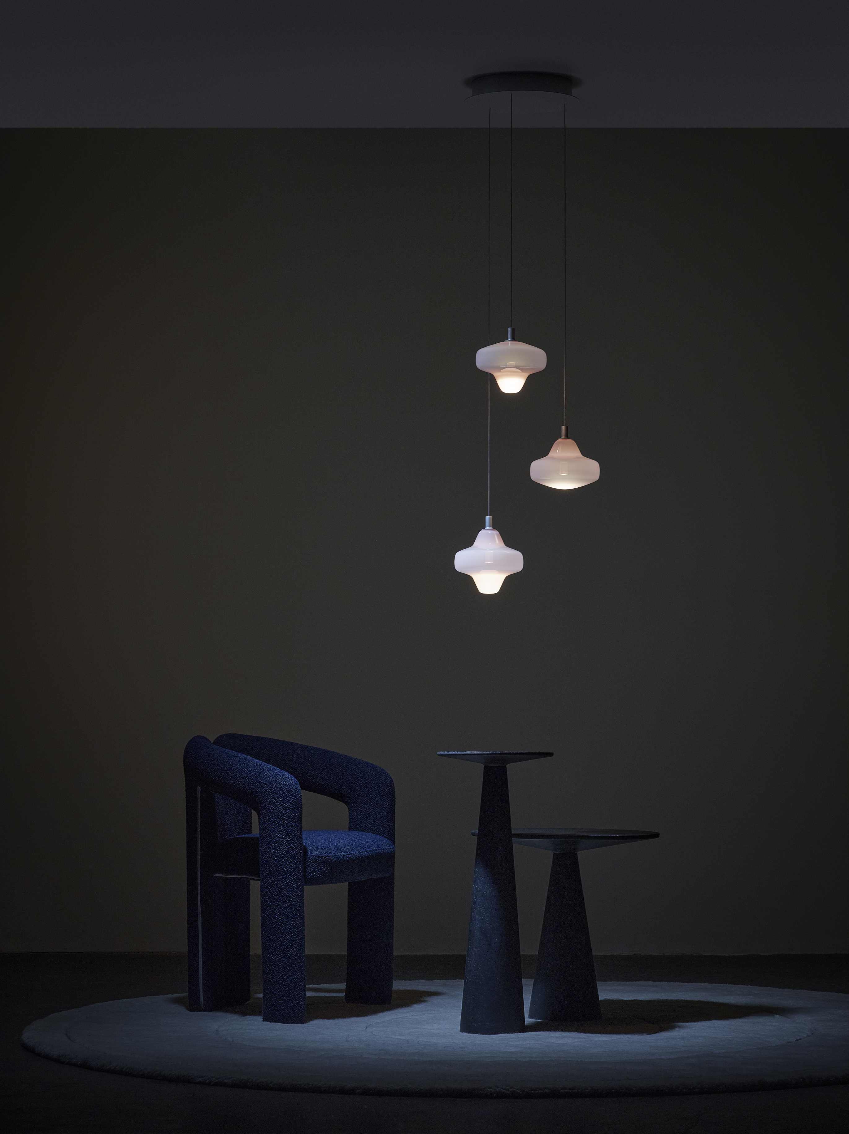 Sternenhängerlampe aufblasbares Glas
