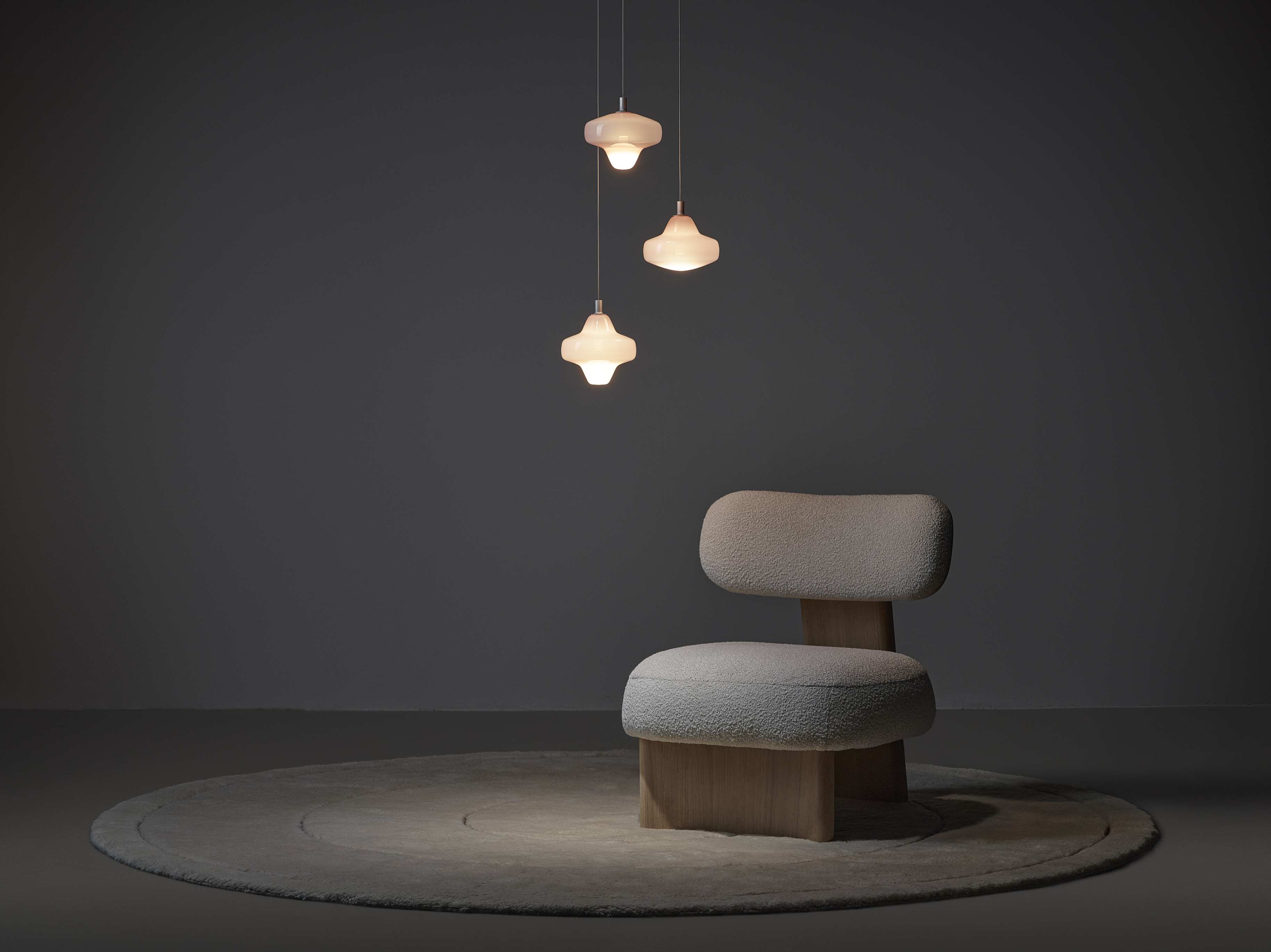 Sternenhängerlampe aufblasbares Glas