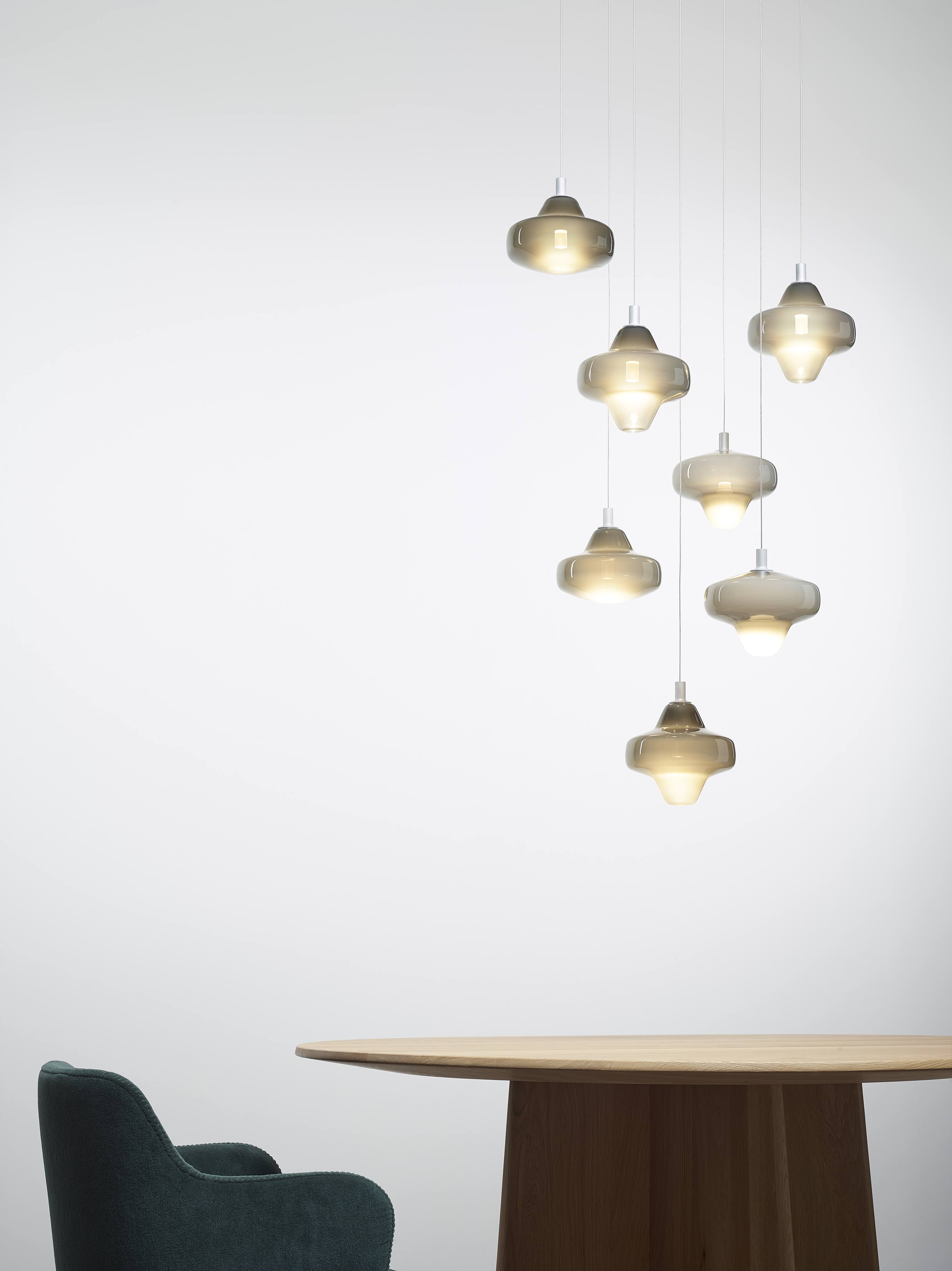 Sternenhängerlampe aufblasbares Glas