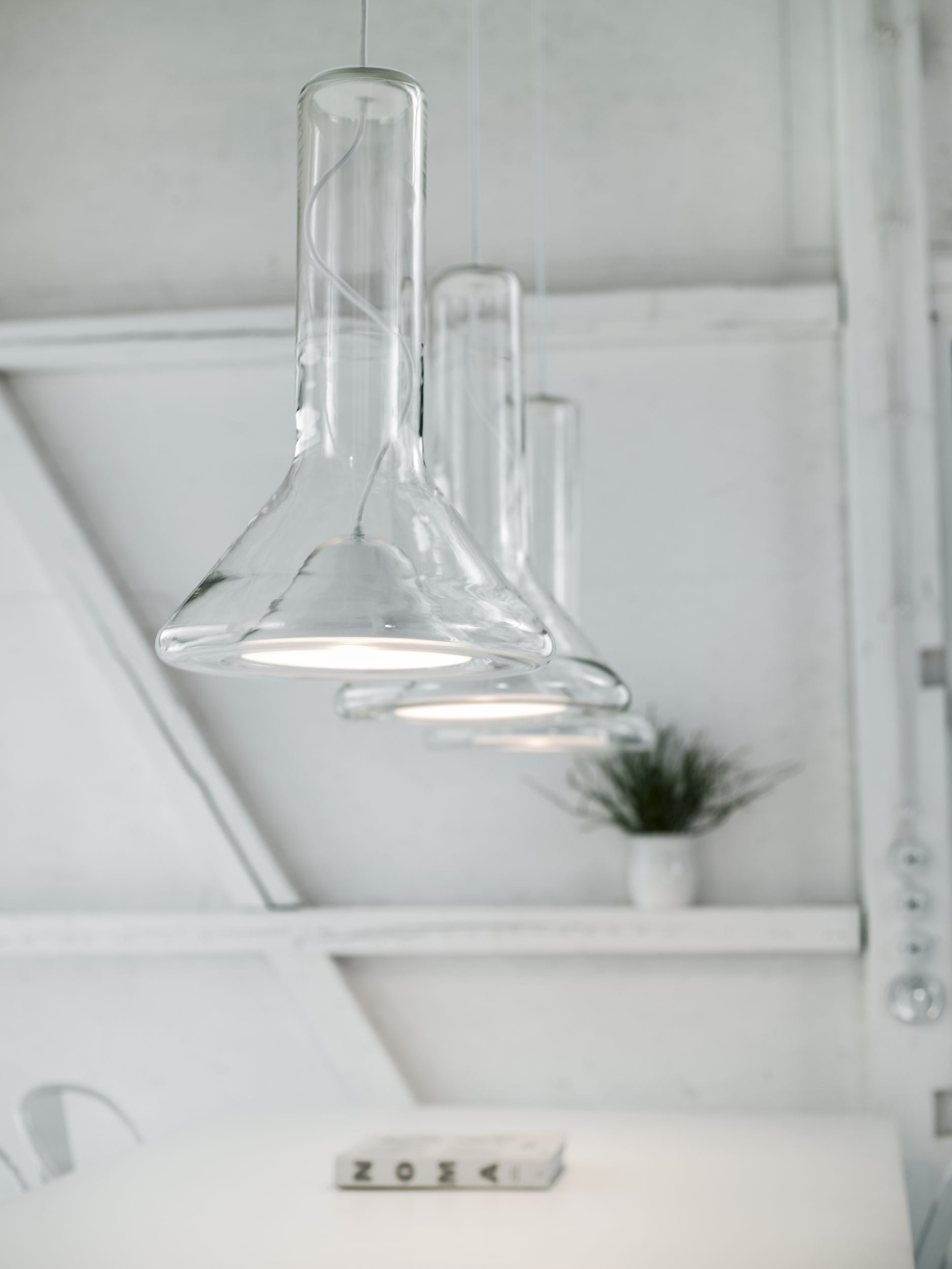 Hanging lamp whistle inflatable glass