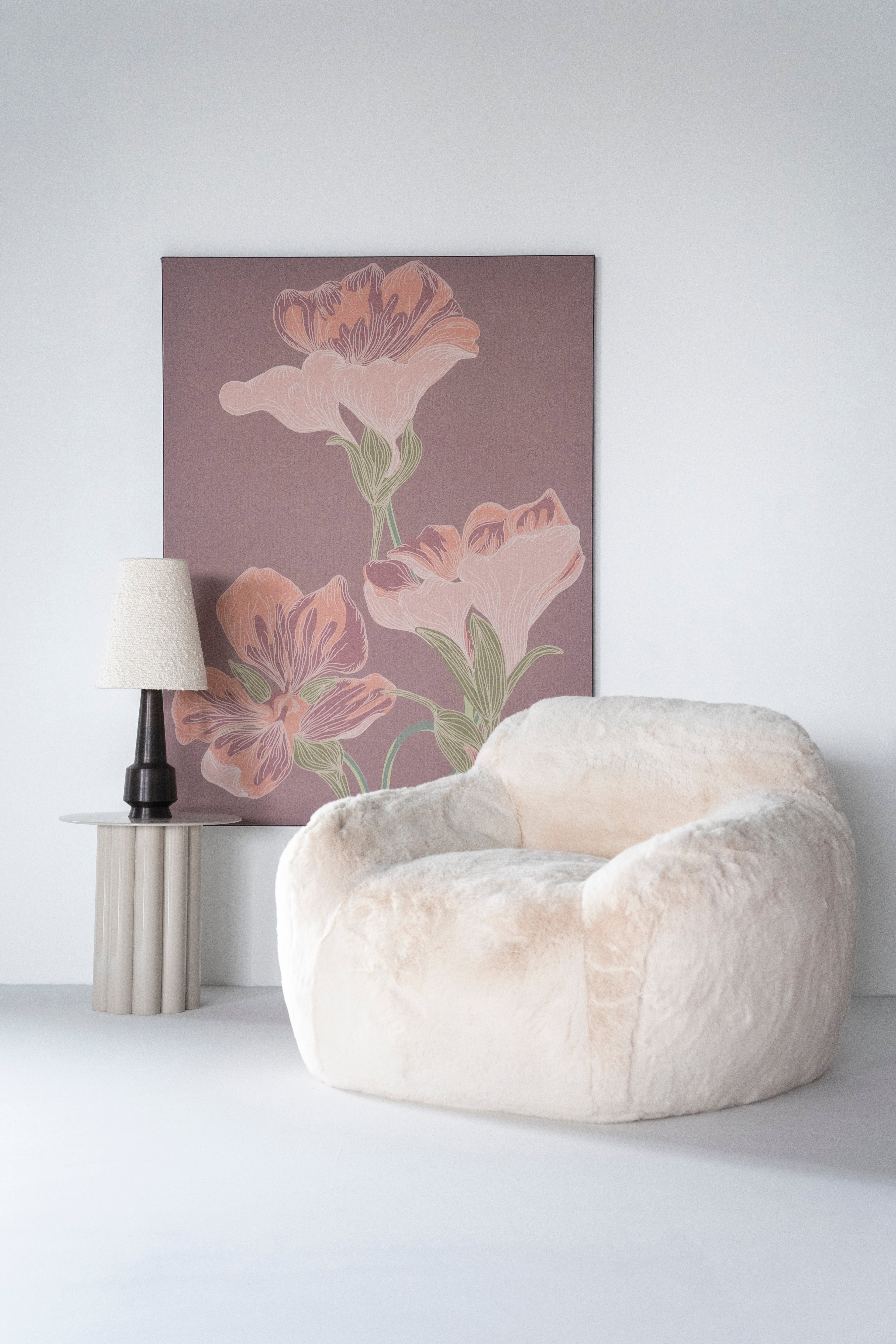 OLYMPA Cream Side Table