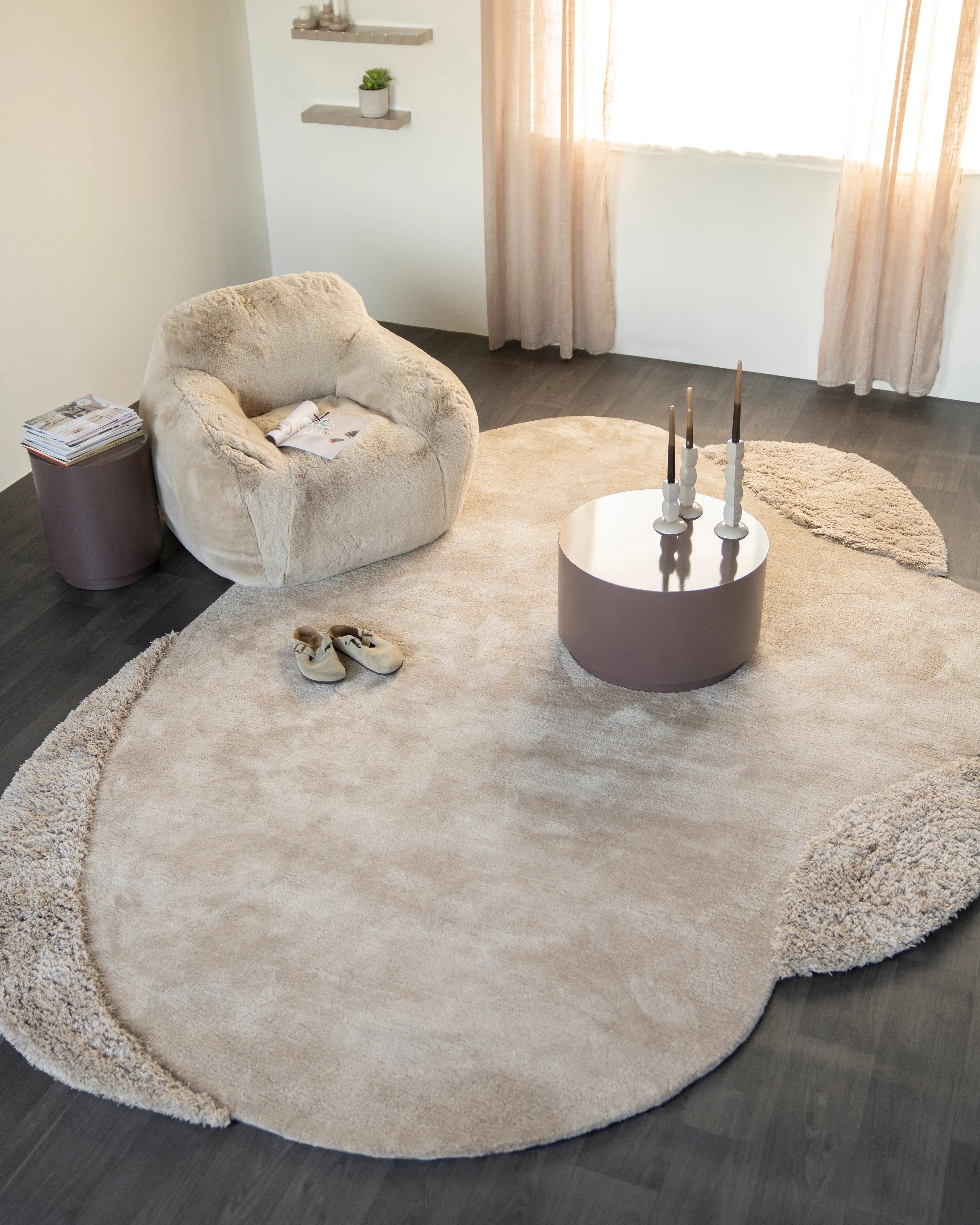 Ovaler Teppich Praia in Beige – By Boo
