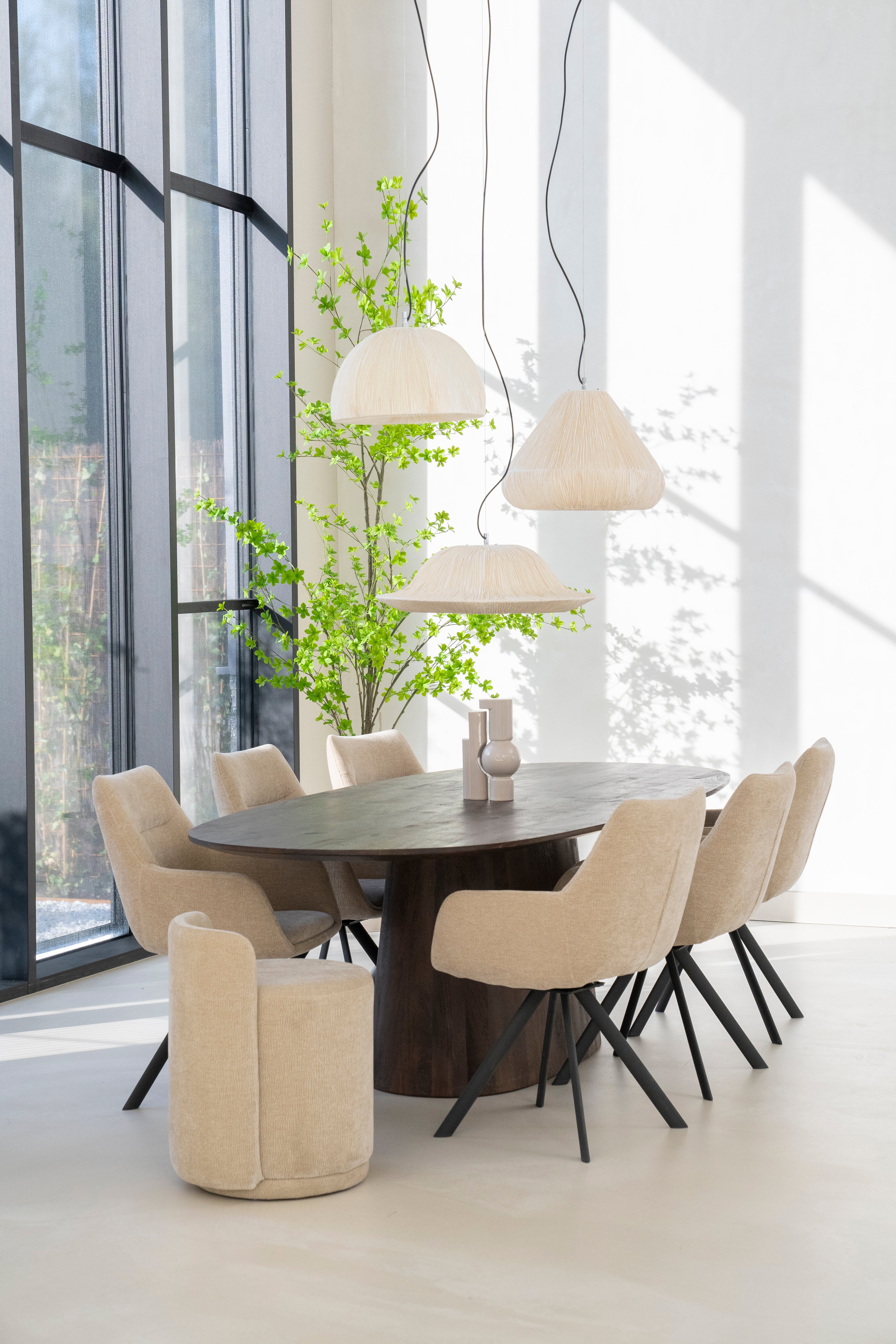 Pendant lamp LOKTA light beige paper