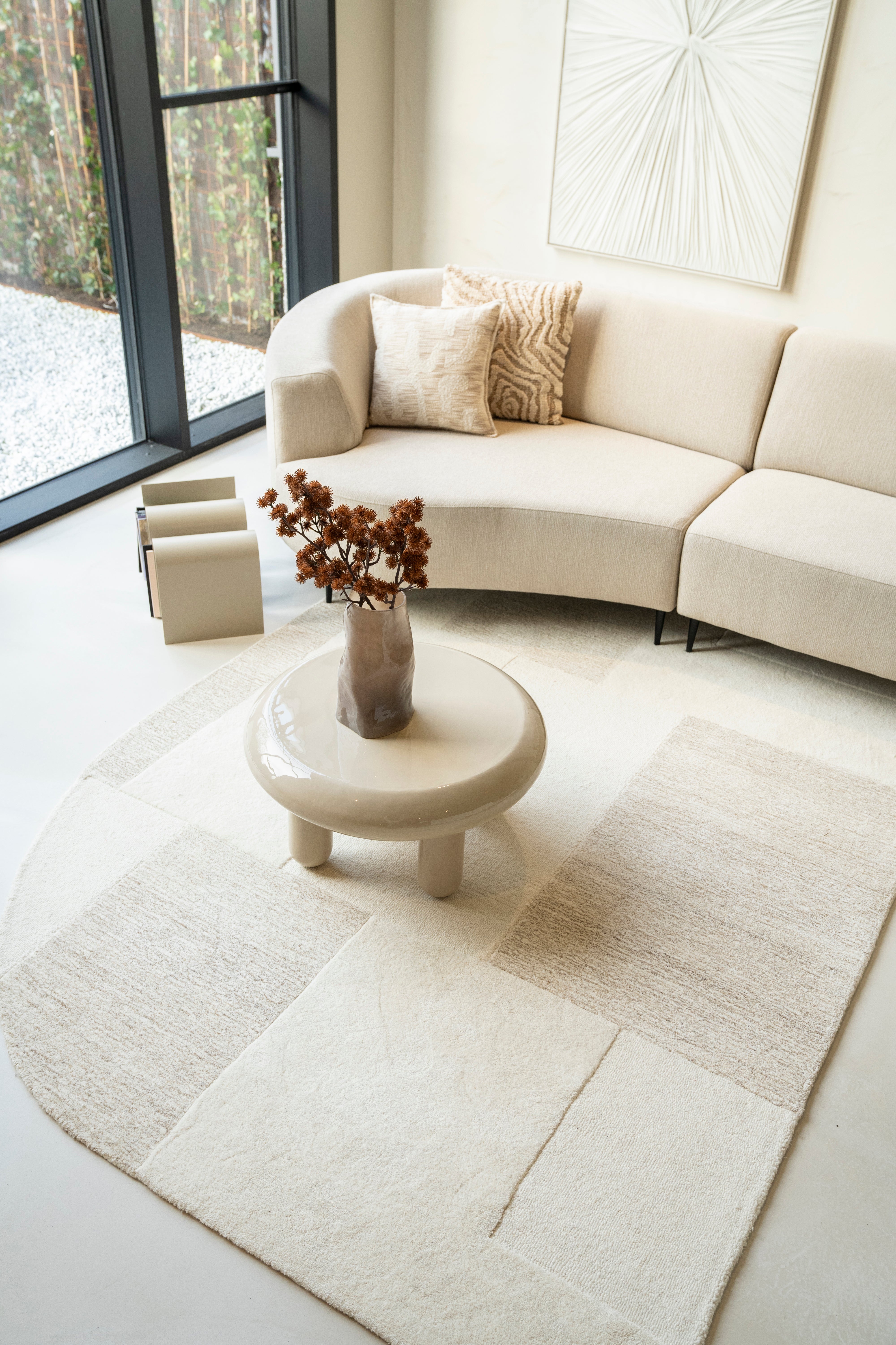 Teppich CONTOUR cremefarben