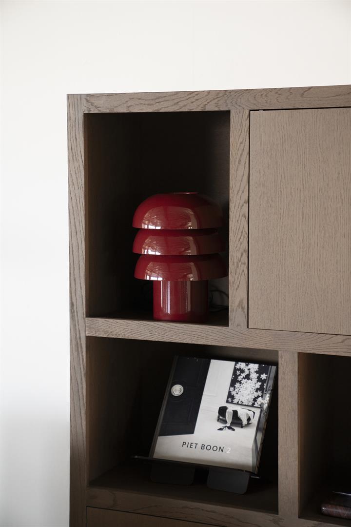 Tischlampe CURO burgunderrot