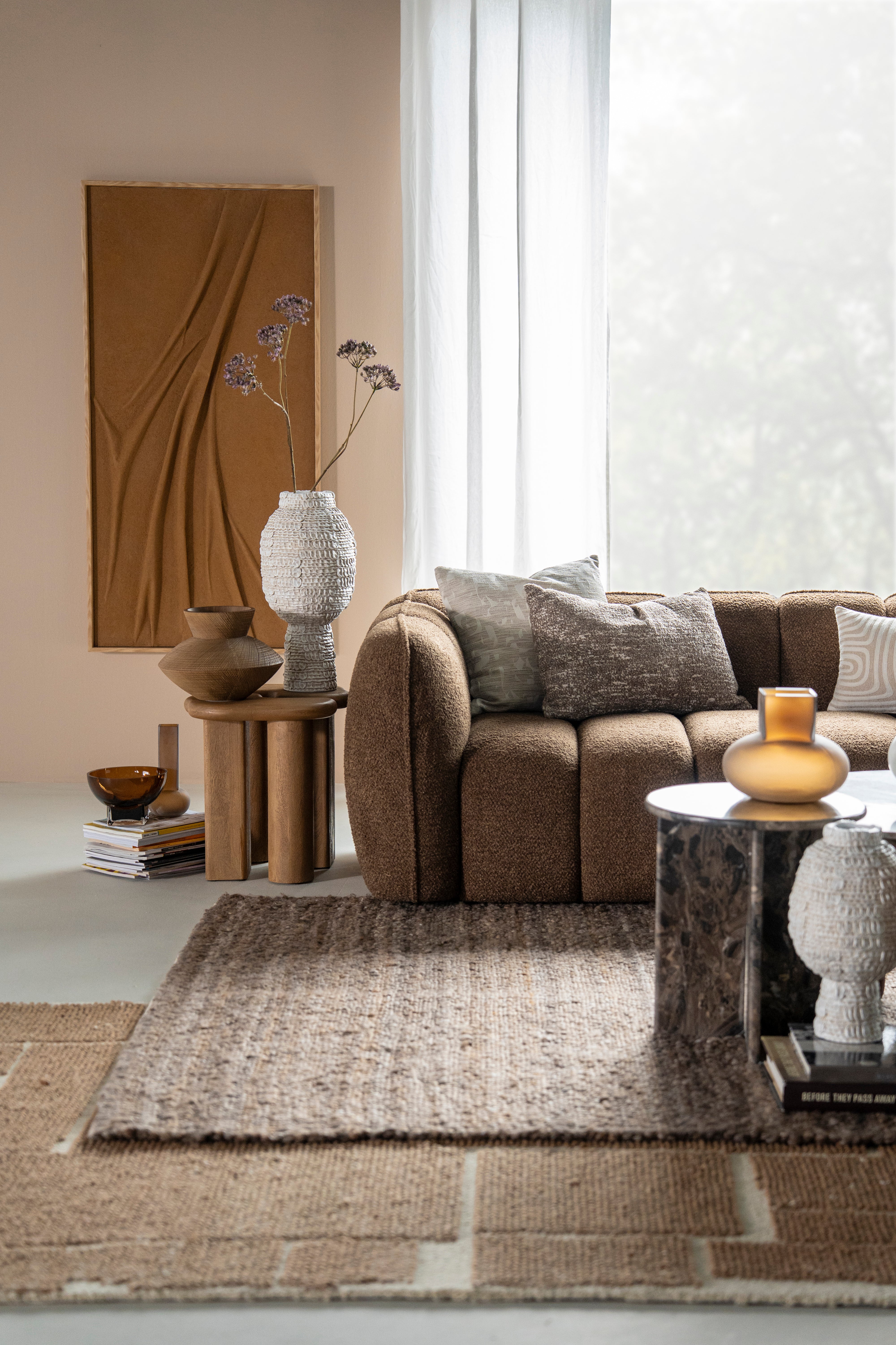 Sofa CUBETTO brązowy