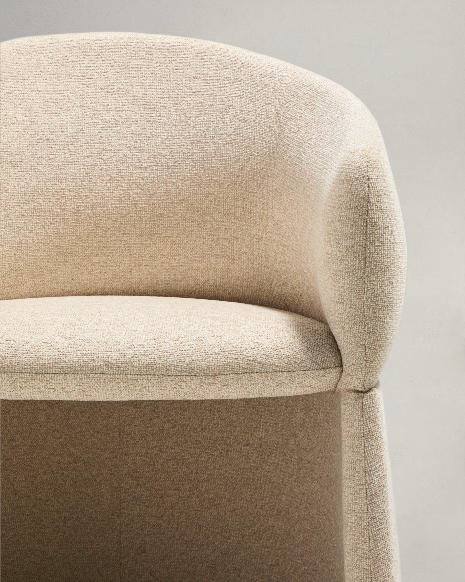 Polsterstuhl BOSCA beige Chenille