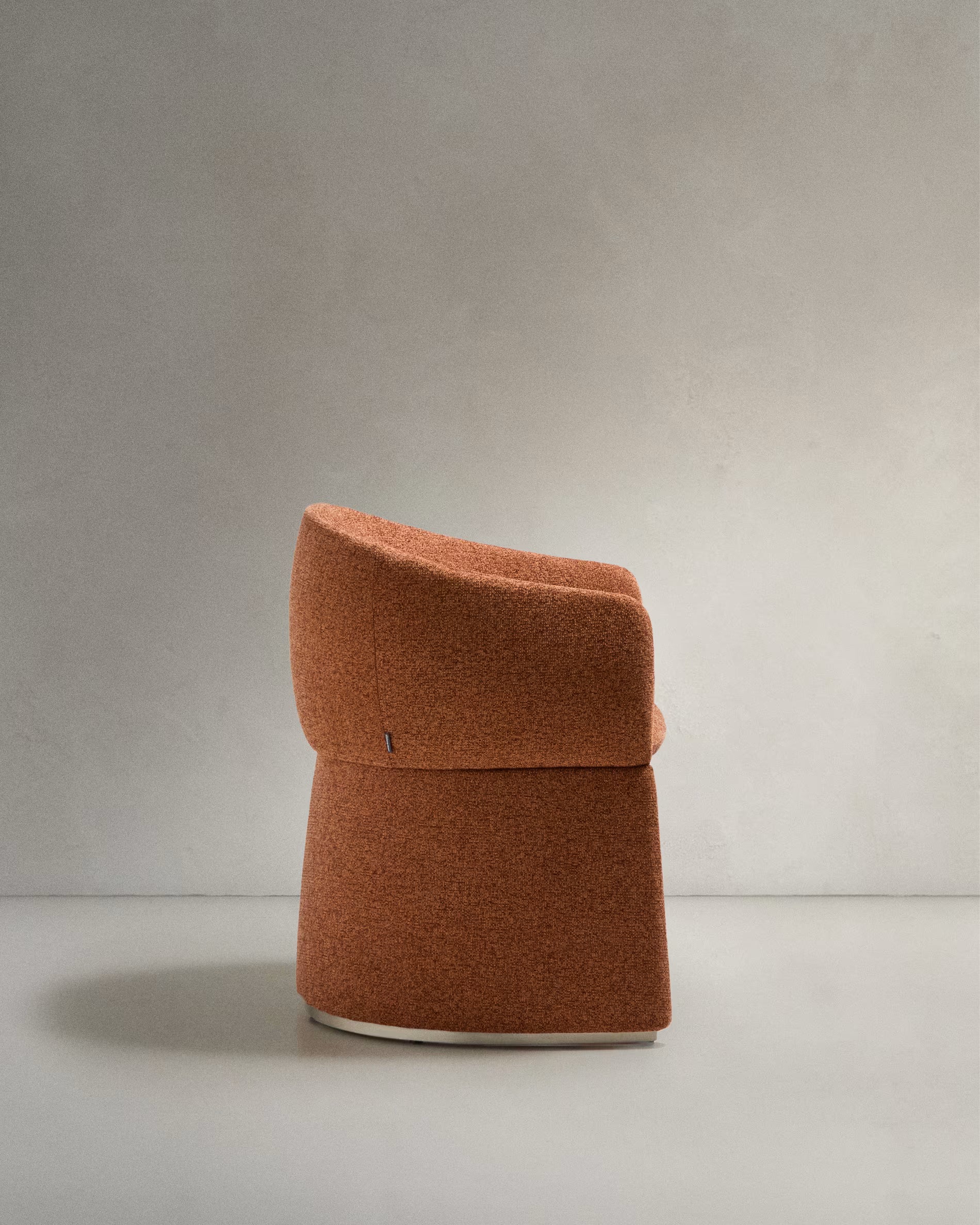 Polsterstuhl BOSCA ziegelrotes Chenille