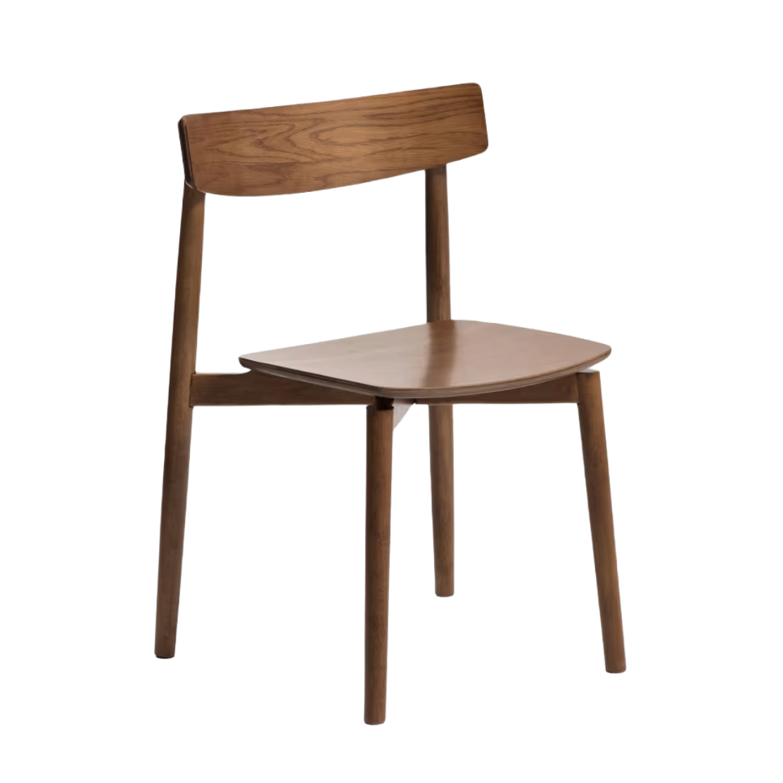 Stuhl EVERA aus dunklem Eichenfurnier