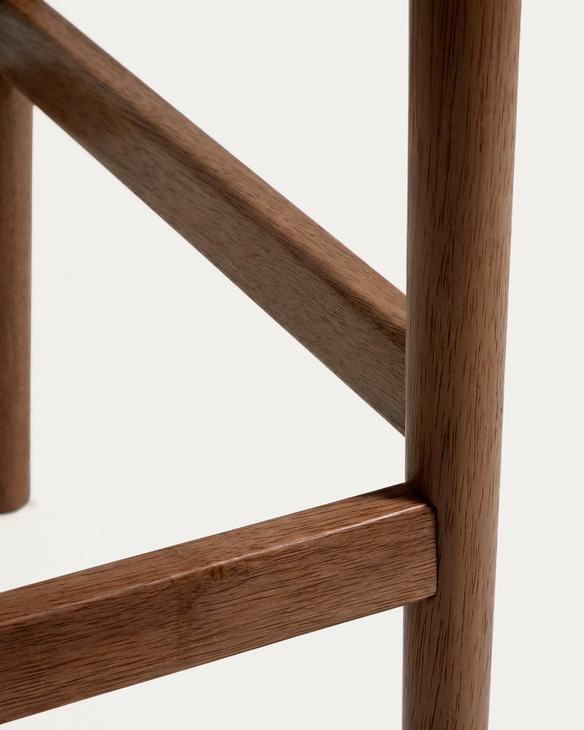 Hocker EVERA, dunkles Eichenfurnier