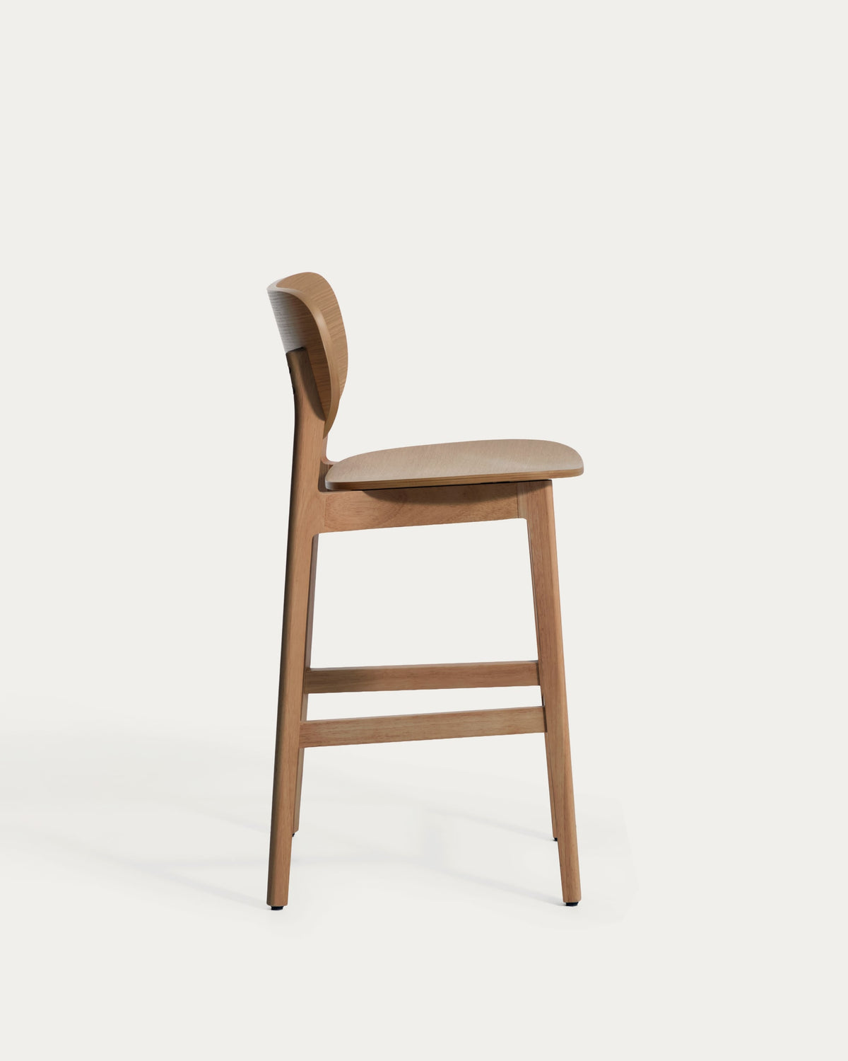 Barhocker LUDARA aus dunklem Eichenfurnier