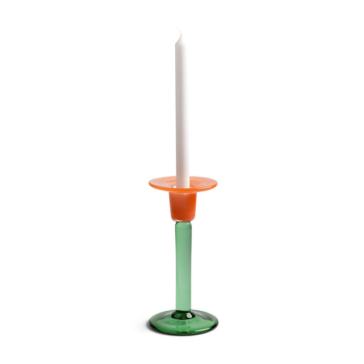 Grüner CASSATA Kerzenhalter mit Orange