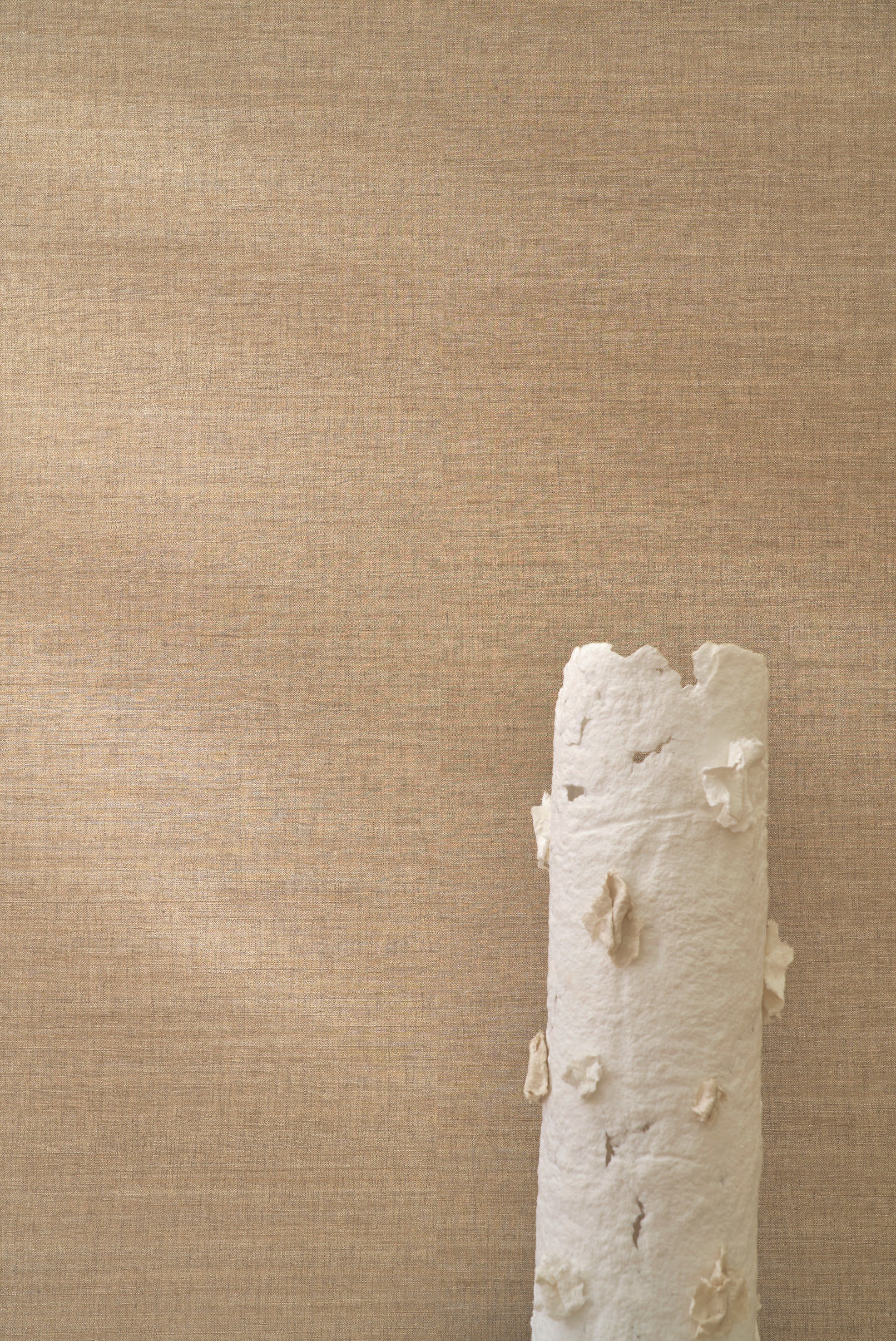 Tapeta imitująca tkaninę SORA - ORANGE BRULE